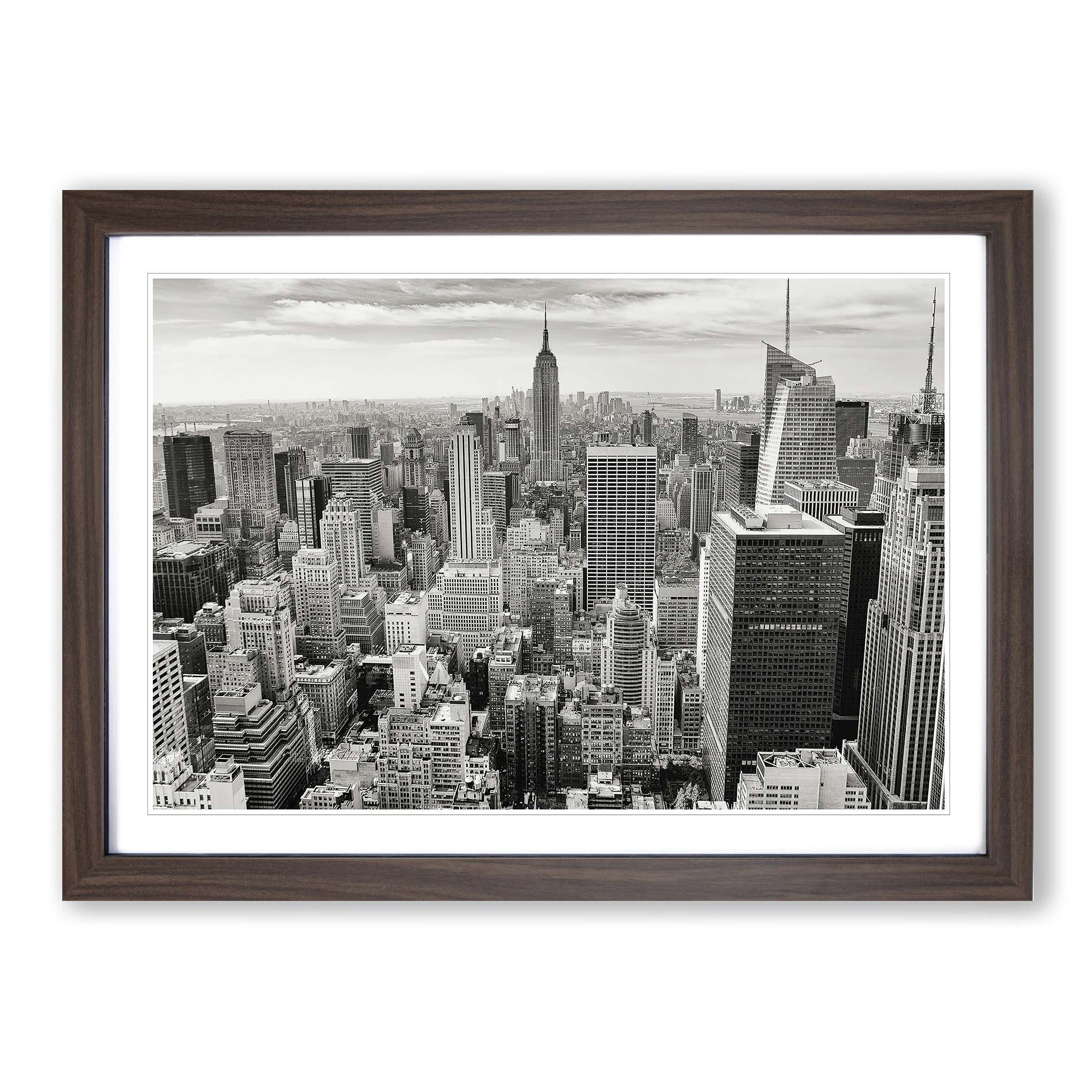 Manhattan New York City Skyline Usa (1) Wall Art Print Framed Picture 