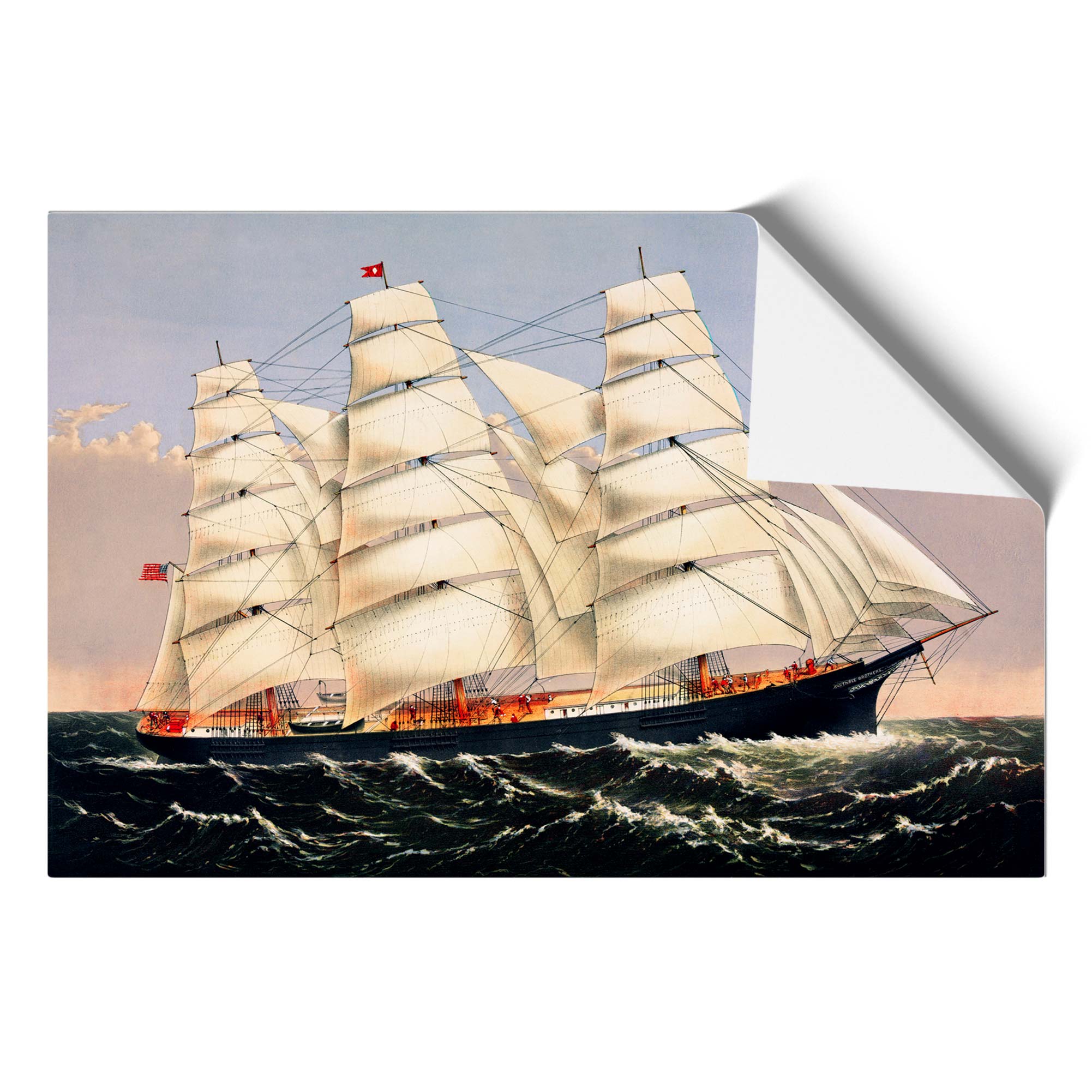 Cuadro póster impresión arte pared lienzo enmarcado barco cortapelos, decoración del hogar - Imagen 9 de 9