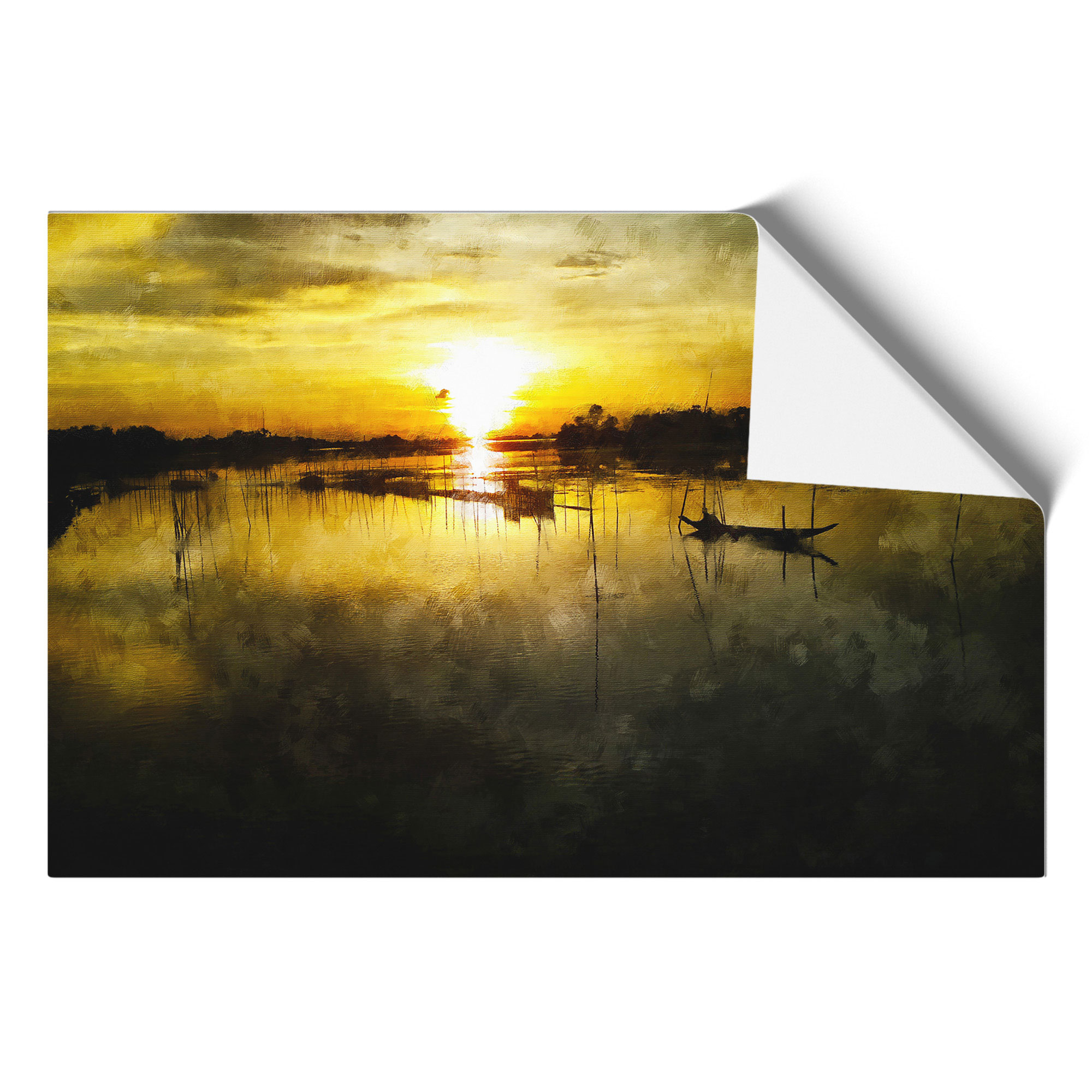 Fishing Boats In Bangladesh Wall Art Print Framed Canvas Picture Poster Decor - Picture 9 of 9