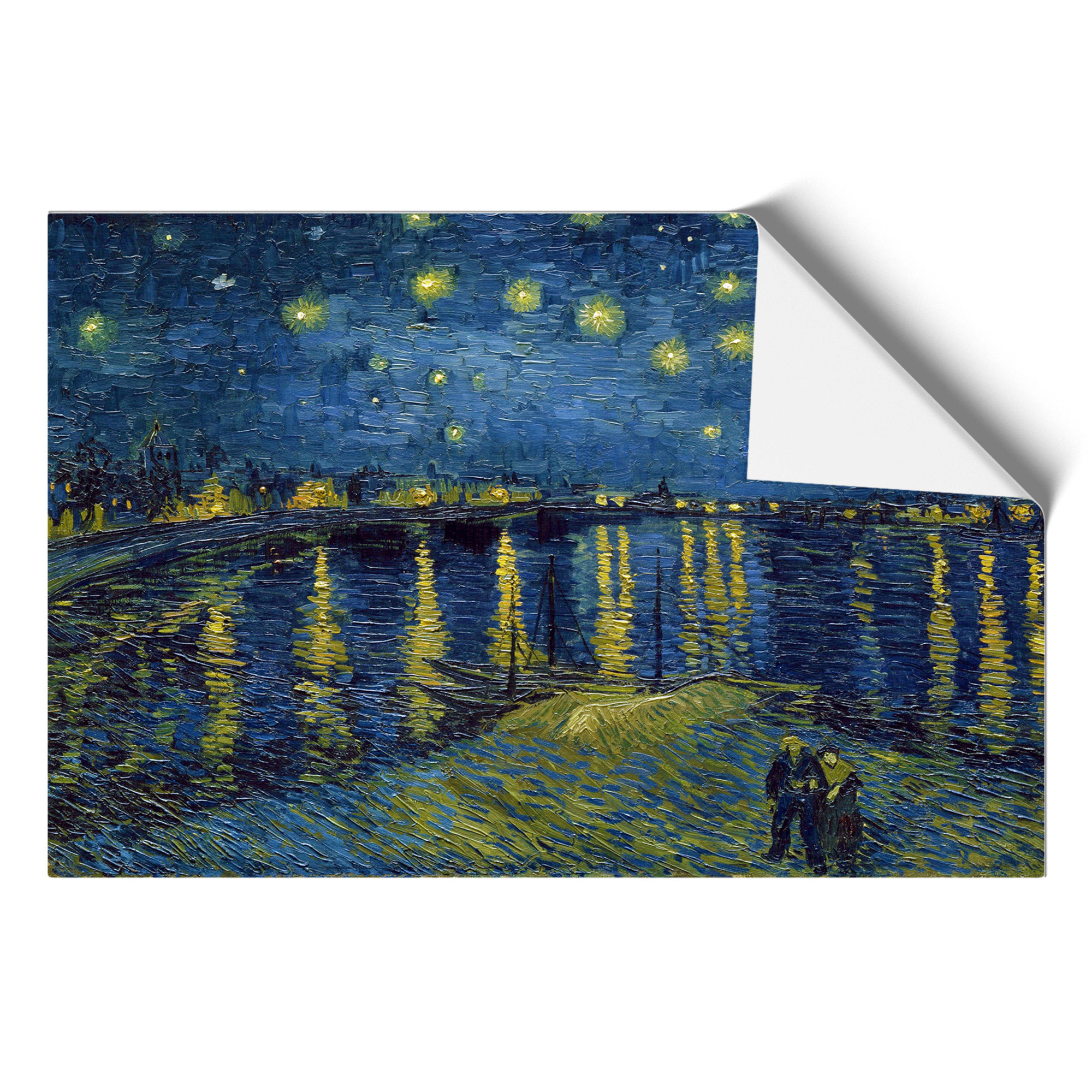 Starry Night Over the Rhone Vol.1 Vincent van Gogh Framed Wall Art ...