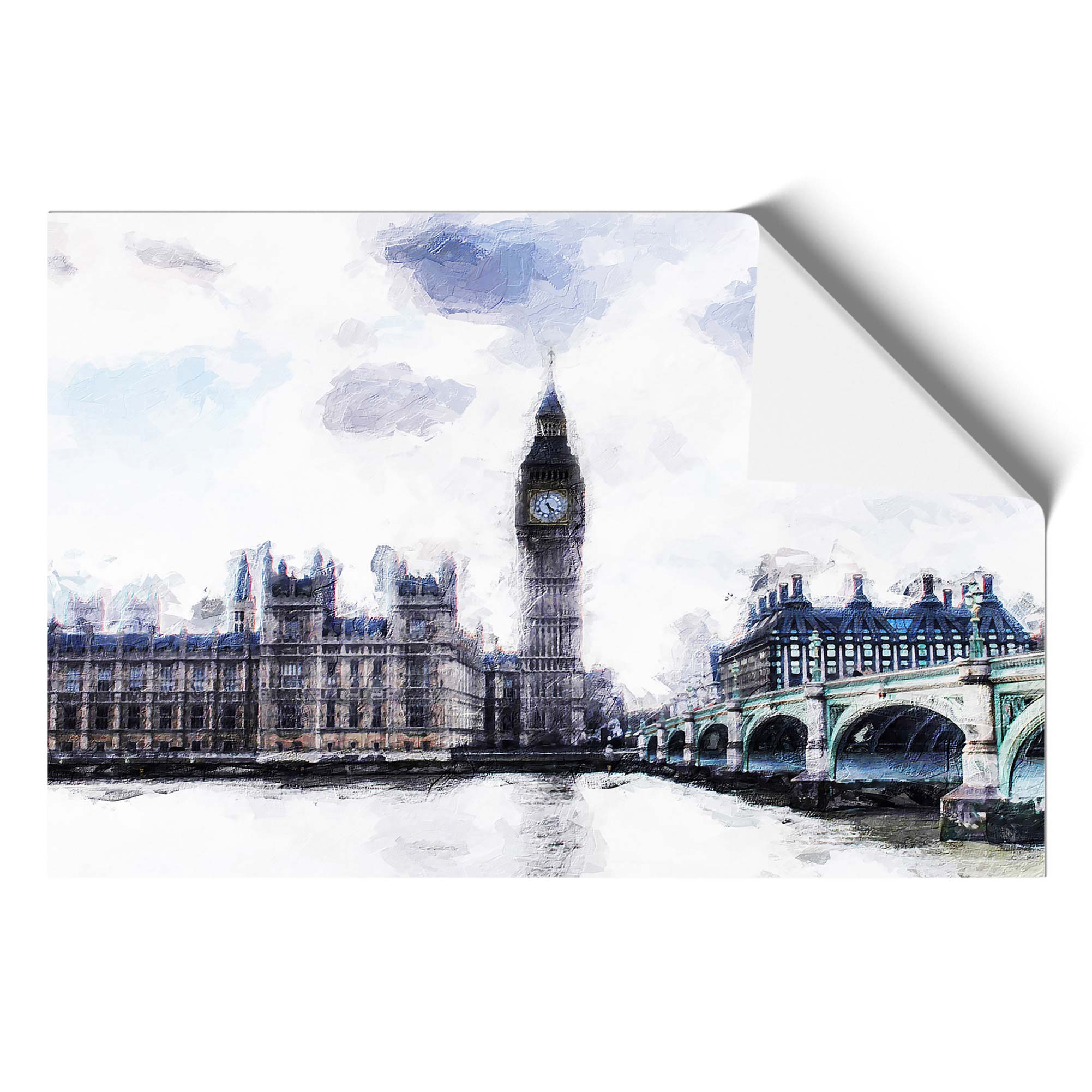 The Houses Of Parliament London In Abstract Wall Art Print Framed ...