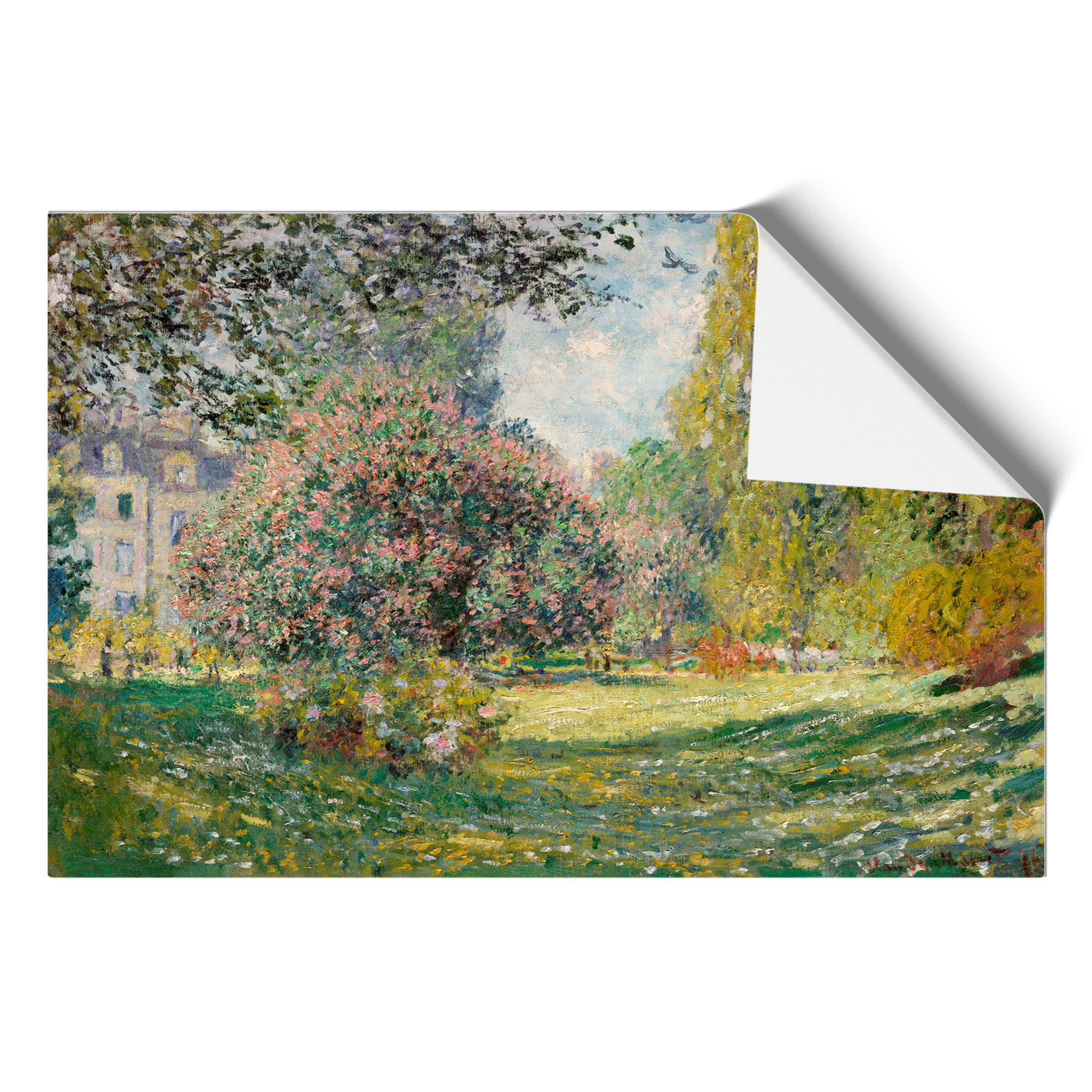 Der Parc Monceau Vol.2 von Monet gerahmte Leinwand Wandkunst Poster Druck Bild - Bild 9 von 9