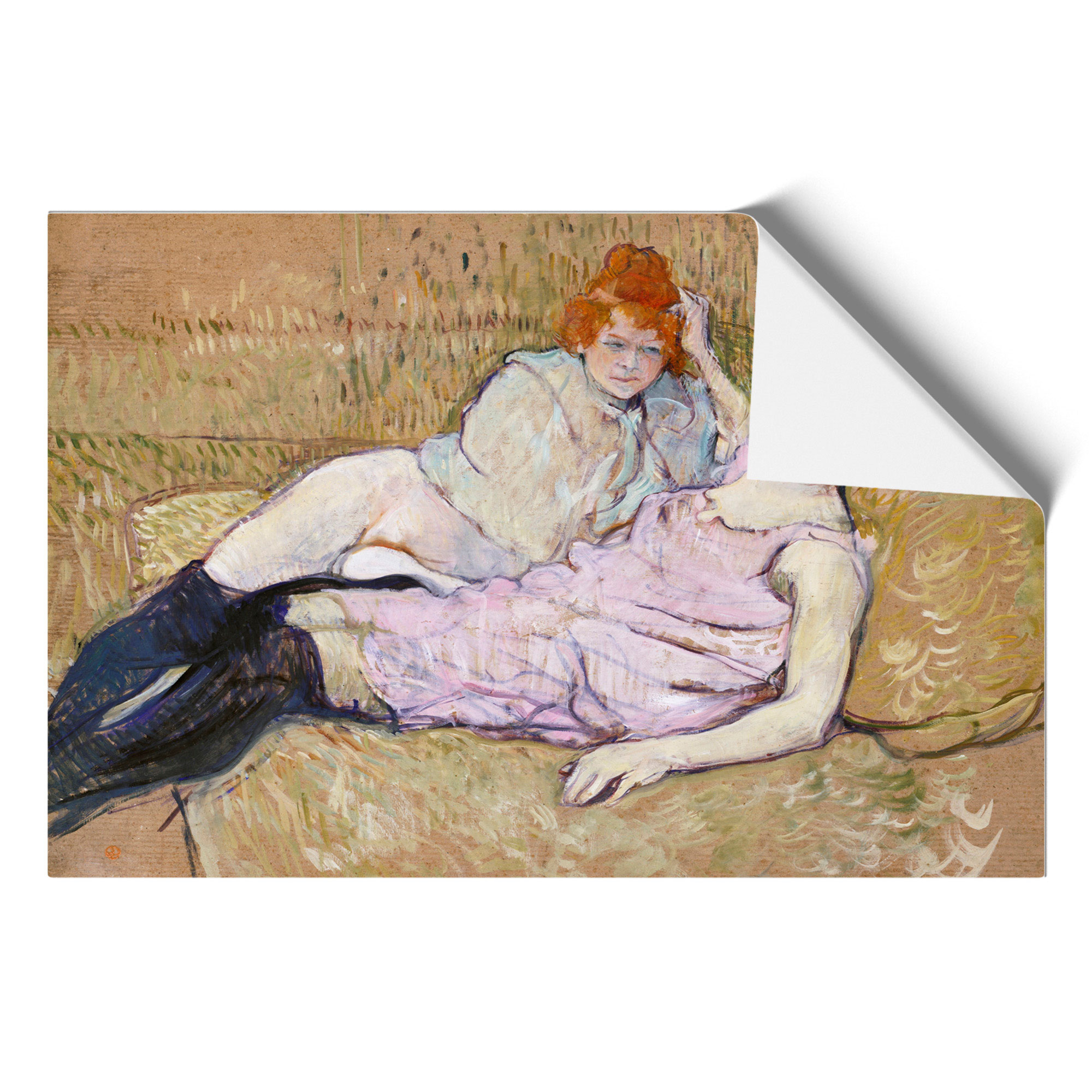 The Sofa By Henri De Toulouse-Lautrec Wall Art Print Framed Picture Poster - Picture 9 of 9