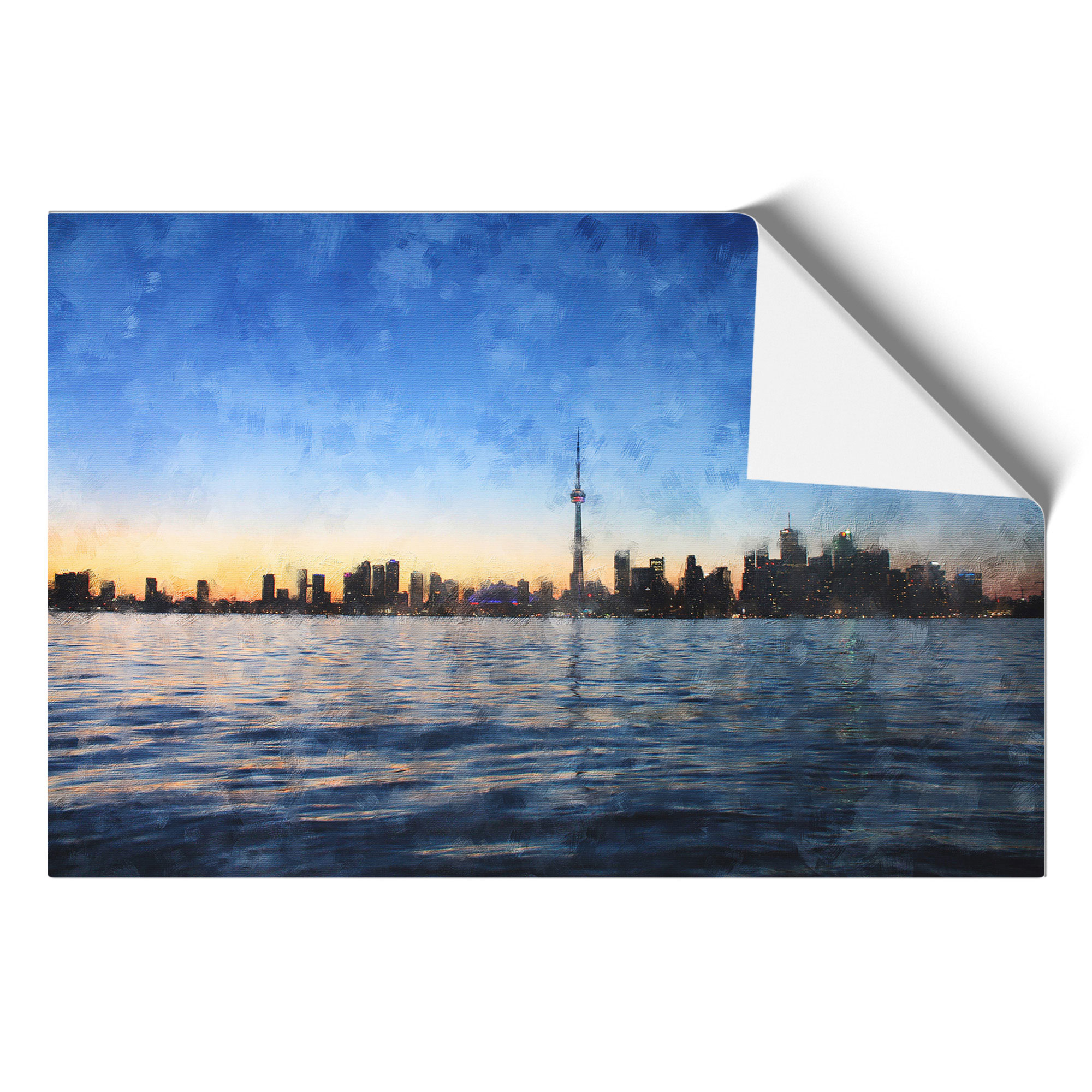 Toronto Skyline Wall Art Print Framed Canvas Picture Poster Decor