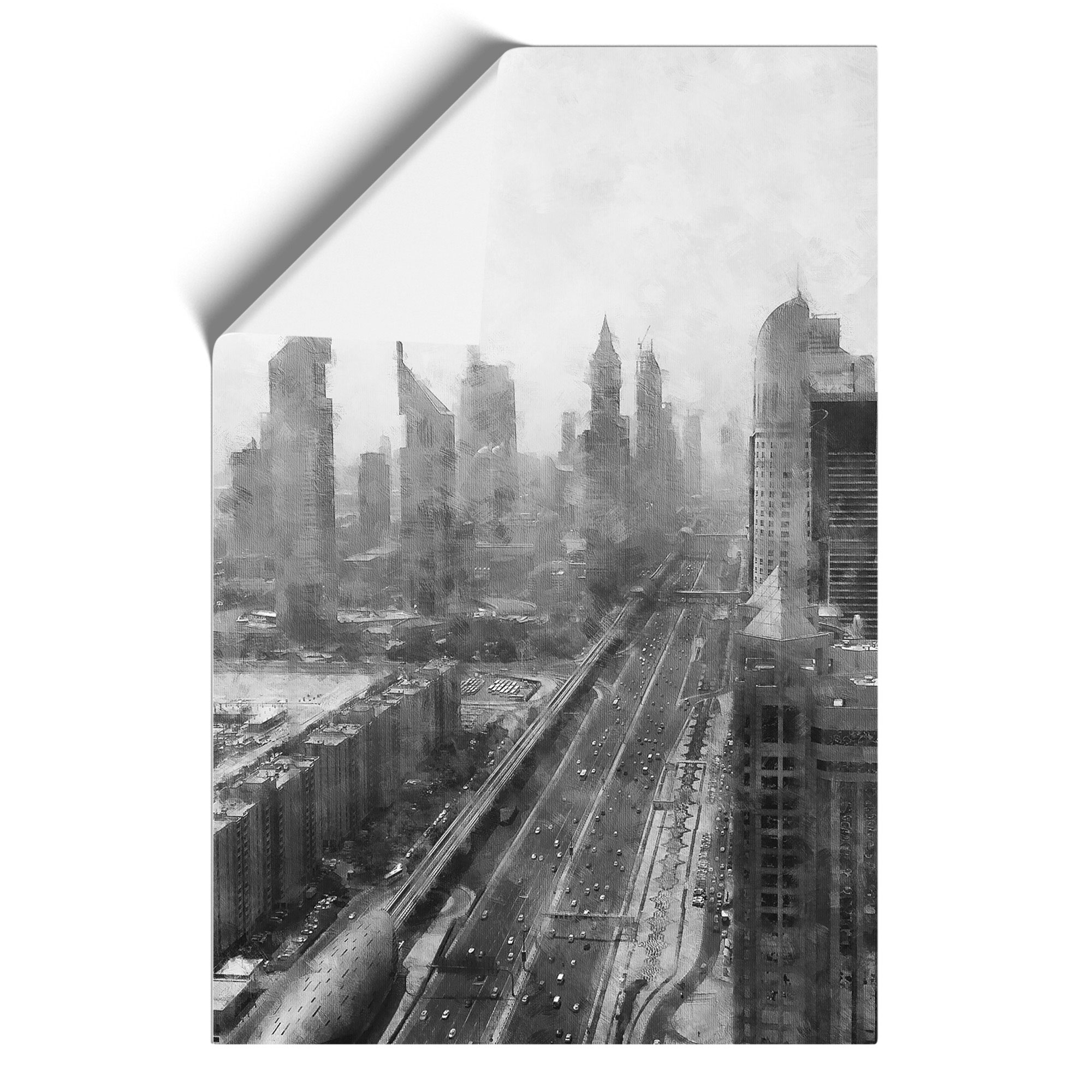 Dubai Skyline Vol.1 Framed Canvas Wall Art Print Poster Picture, Home Decor - Picture 9 of 9