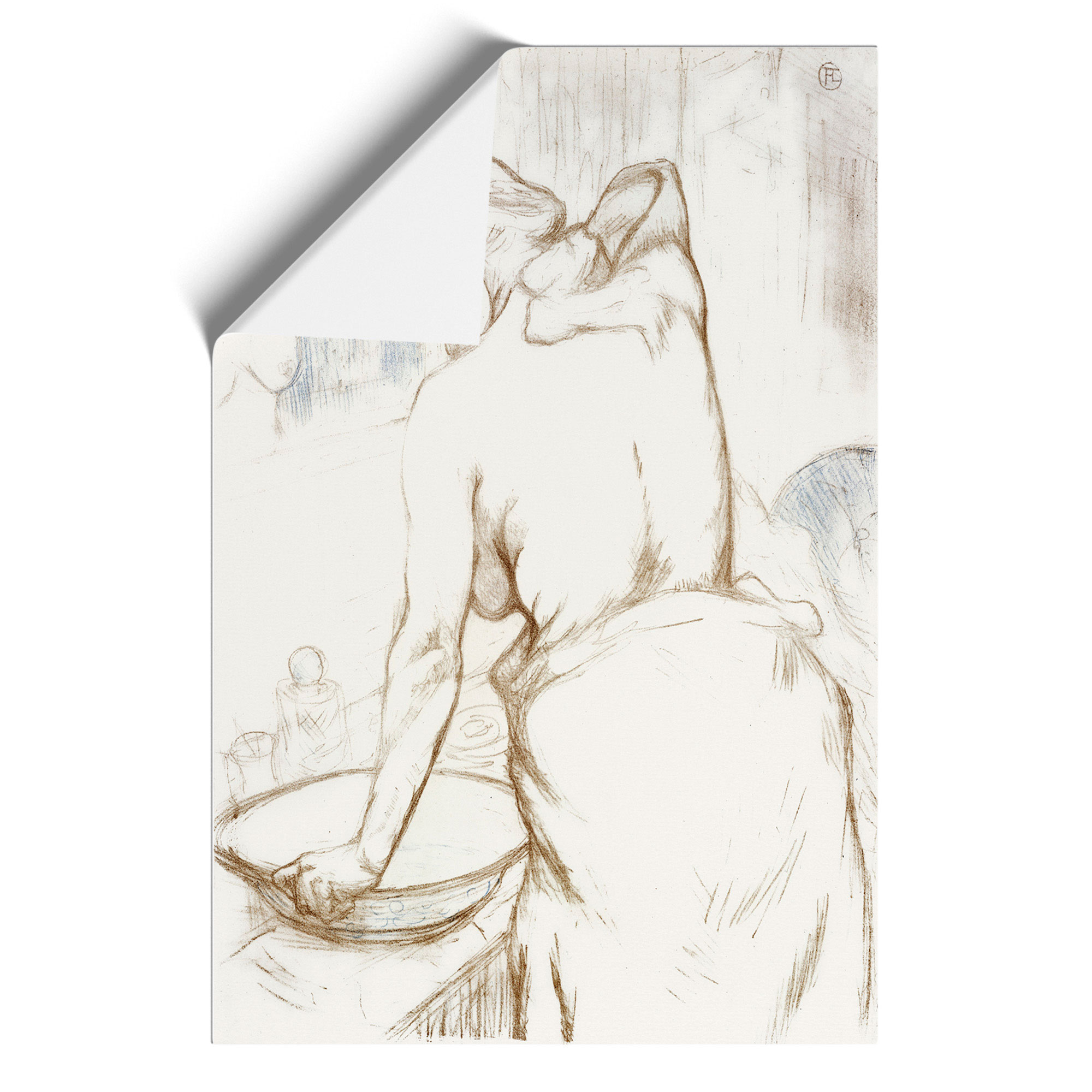 Lady Washing By Henri De Toulouse-Lautrec Wall Art Print Framed Picture Poster - Picture 9 of 9