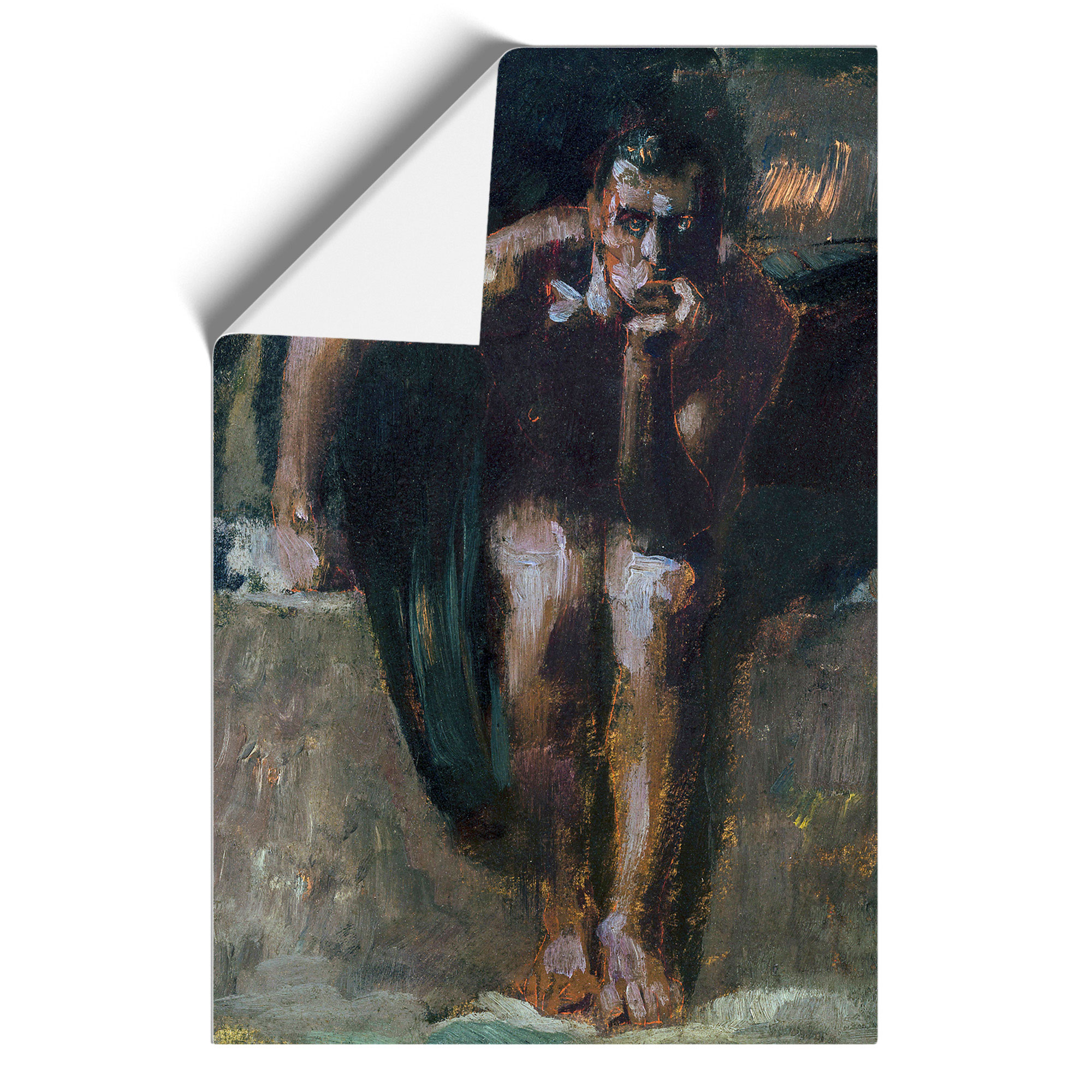 Lucifer Vol.2 By Franz Von Stuck Wall Art Print Framed Canvas Picture Poster - Picture 9 of 9