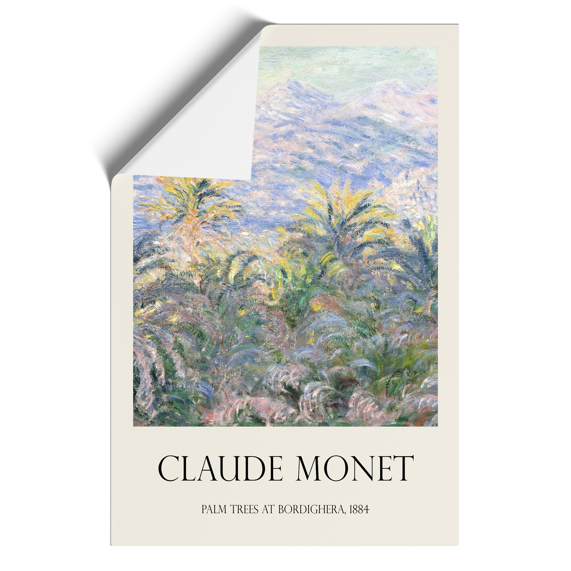 Palm Trees At Bordighera Print By Claude Monet Framed Wall Art Print ...