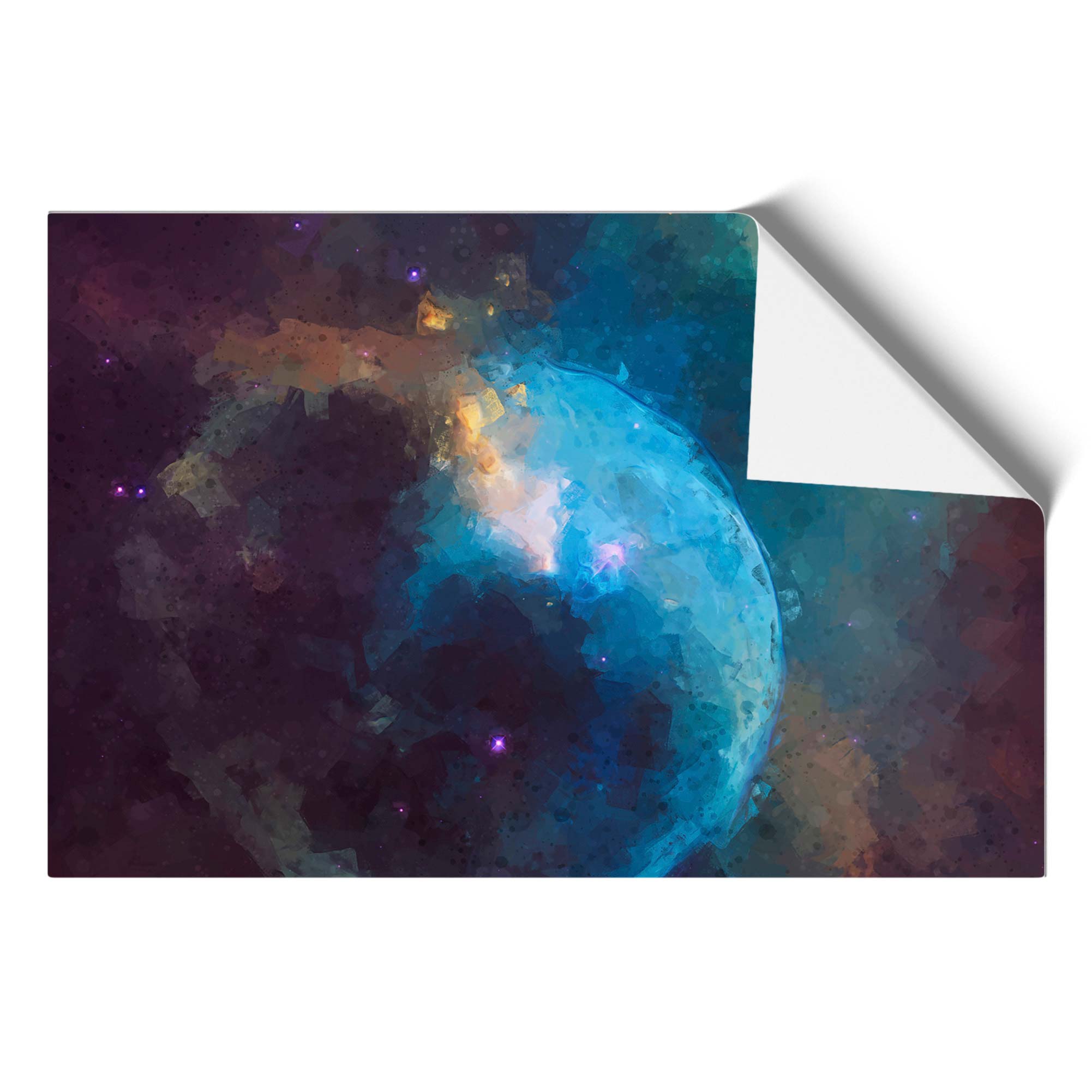 Out of Space Vol.44 in abstrakter gerahmter Leinwand Wandbild Kunstdruck Poster Bild - Bild 9 von 9