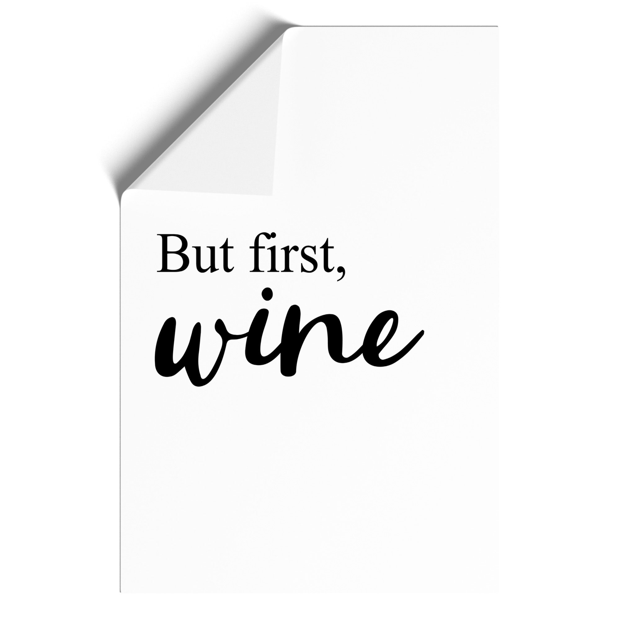 But First Wine Typography Wall Art Print Framed Canvas Picture Poster Decor - Picture 9 of 9
