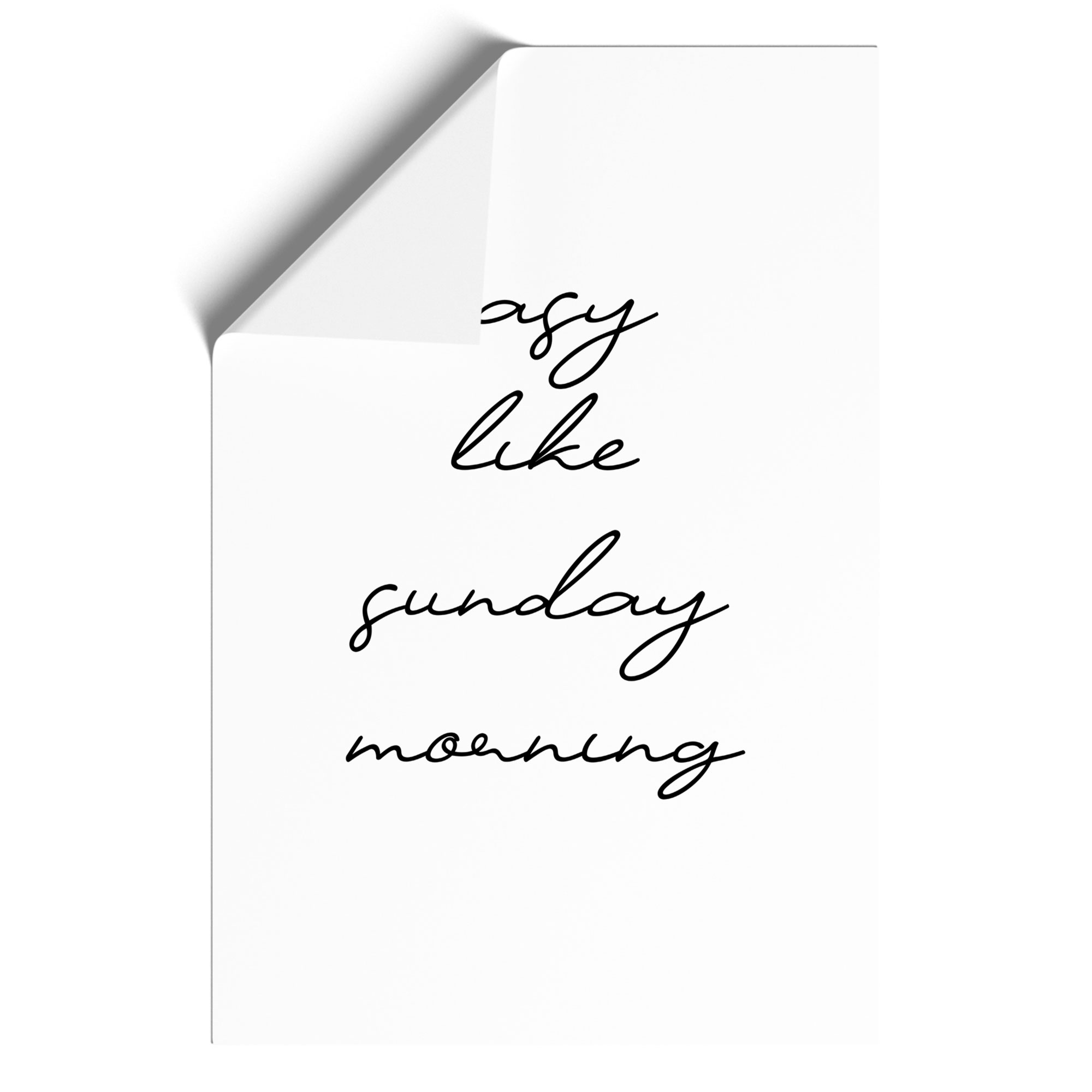 Easy Like Sunday Morning V2 Typography Framed Canvas Wall Art Print Picture - Picture 9 of 9