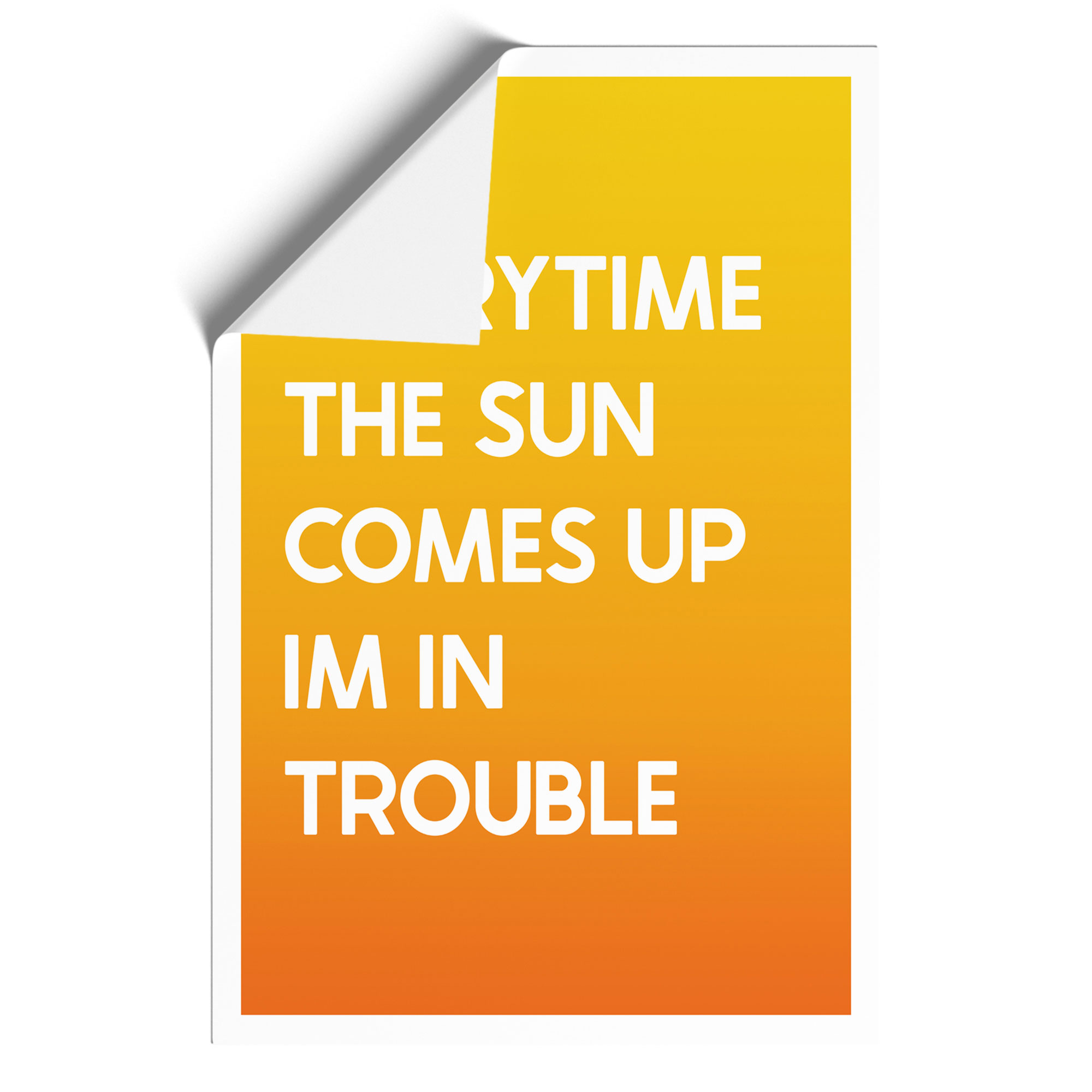 Everytime The Sun Comes Up Typography Framed Canvas Wall Art Print Picture - Picture 9 of 9