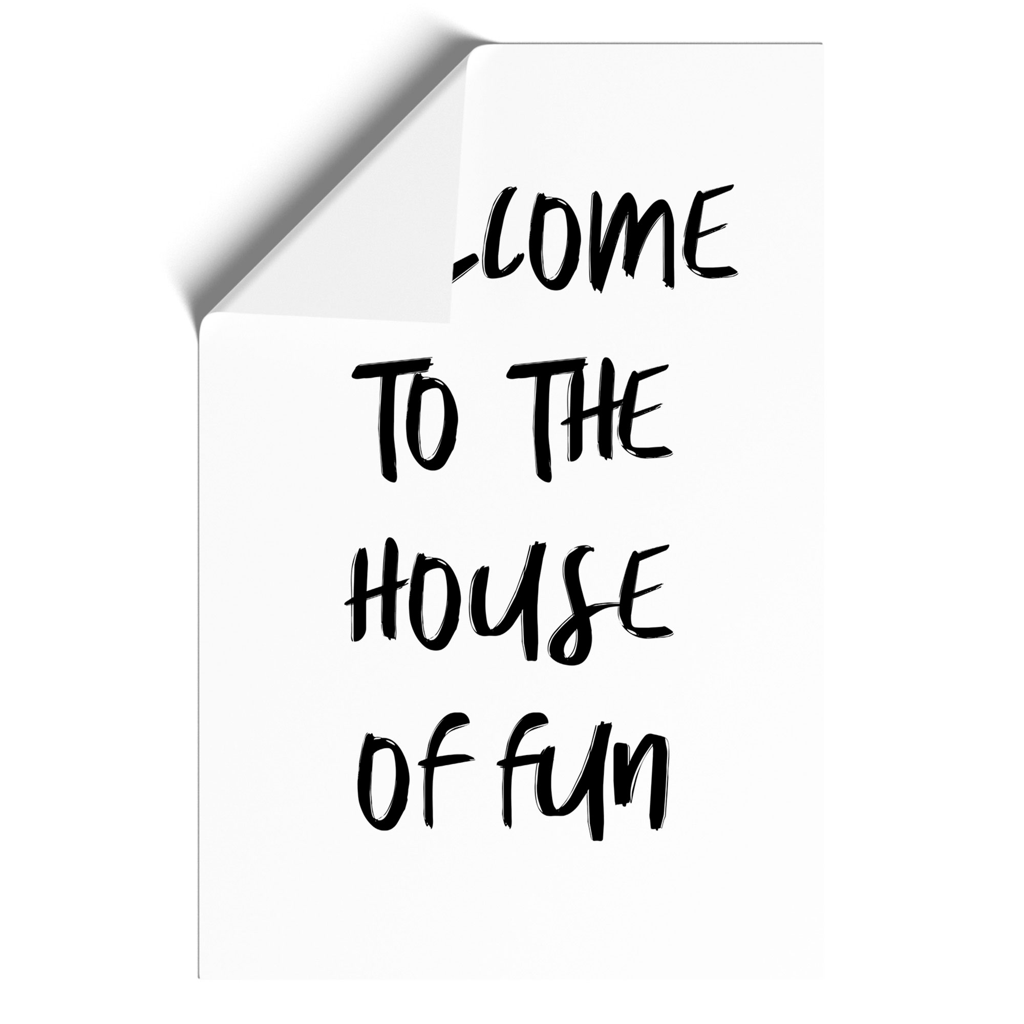 House Of Fun Typography Wall Art Print Framed Canvas Picture Poster Decor - Picture 9 of 9