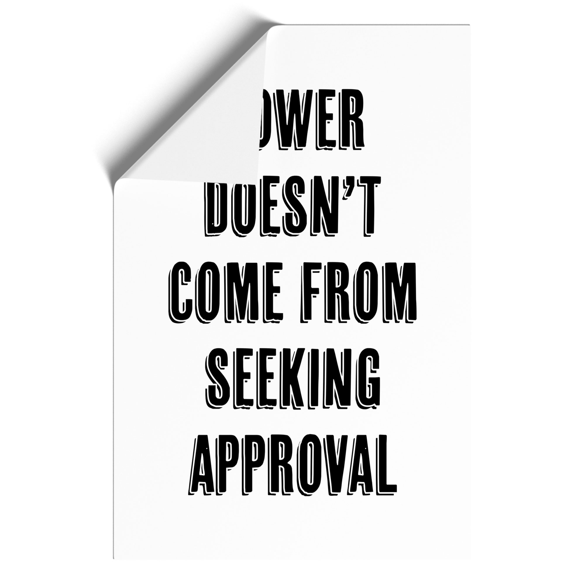 Seeking Approval Typography Wall Art Print Framed Canvas Picture Poster Decor - Picture 9 of 9