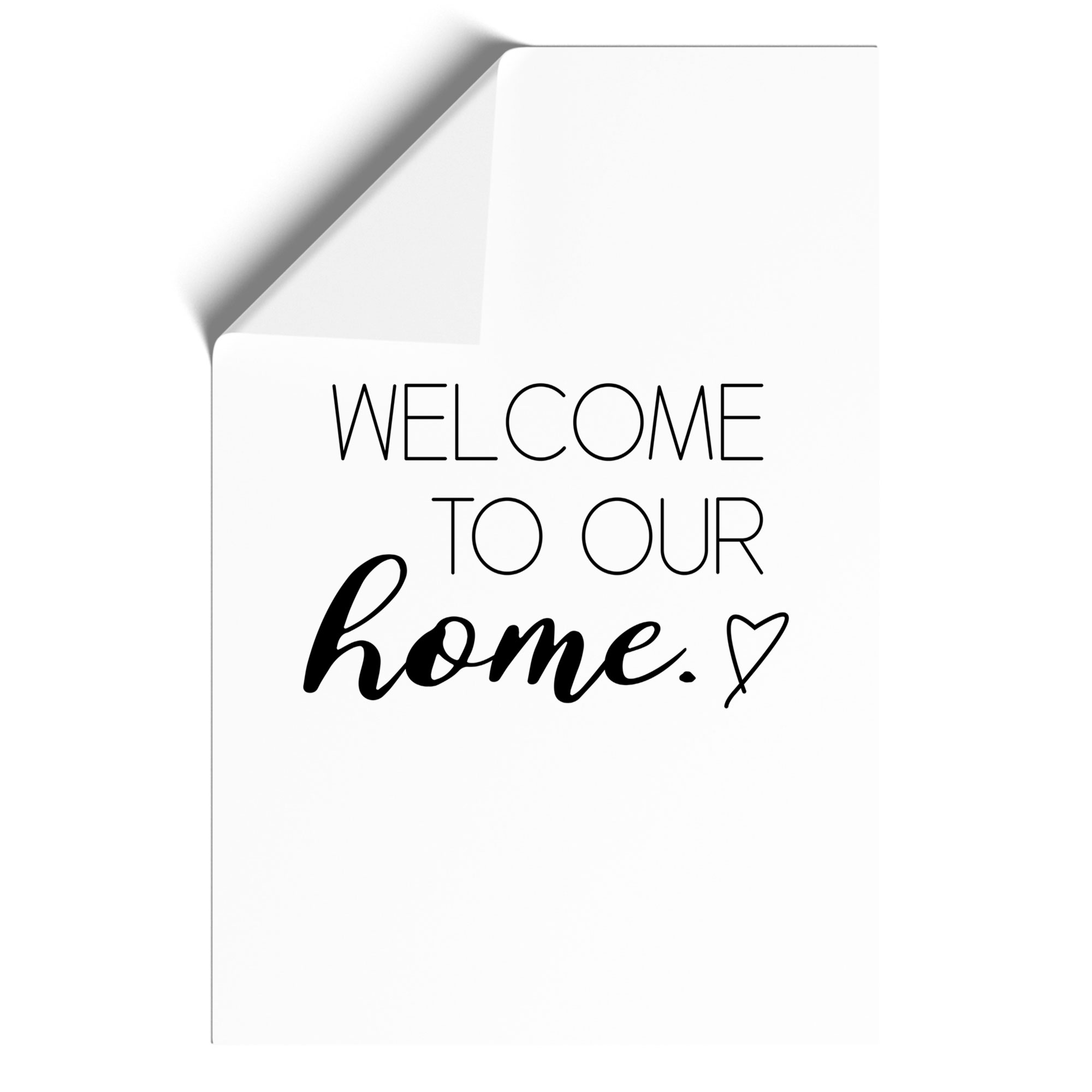 Welcome To Our Home Typography Framed Canvas Wall Art Print Poster Picture - Bild 9 von 9