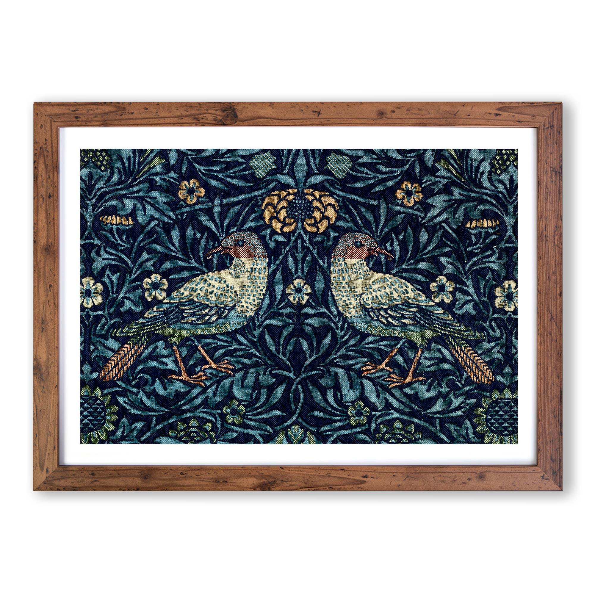 Flowers & Birds Pattern Abstract William Morris Wall Art Framed Picture Print eBay