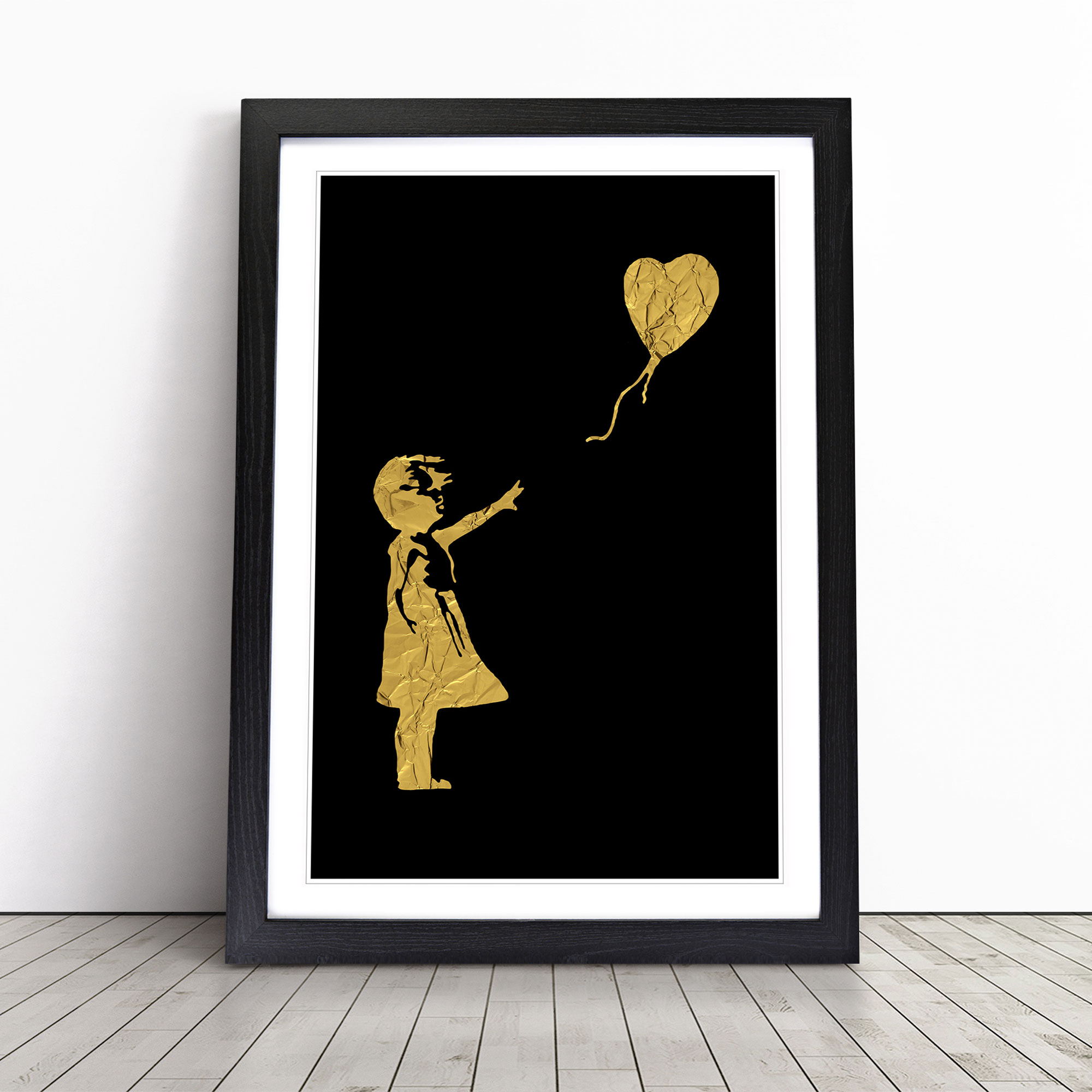 BANKSY Girl with Balloon GOLD WCP特別版 COA