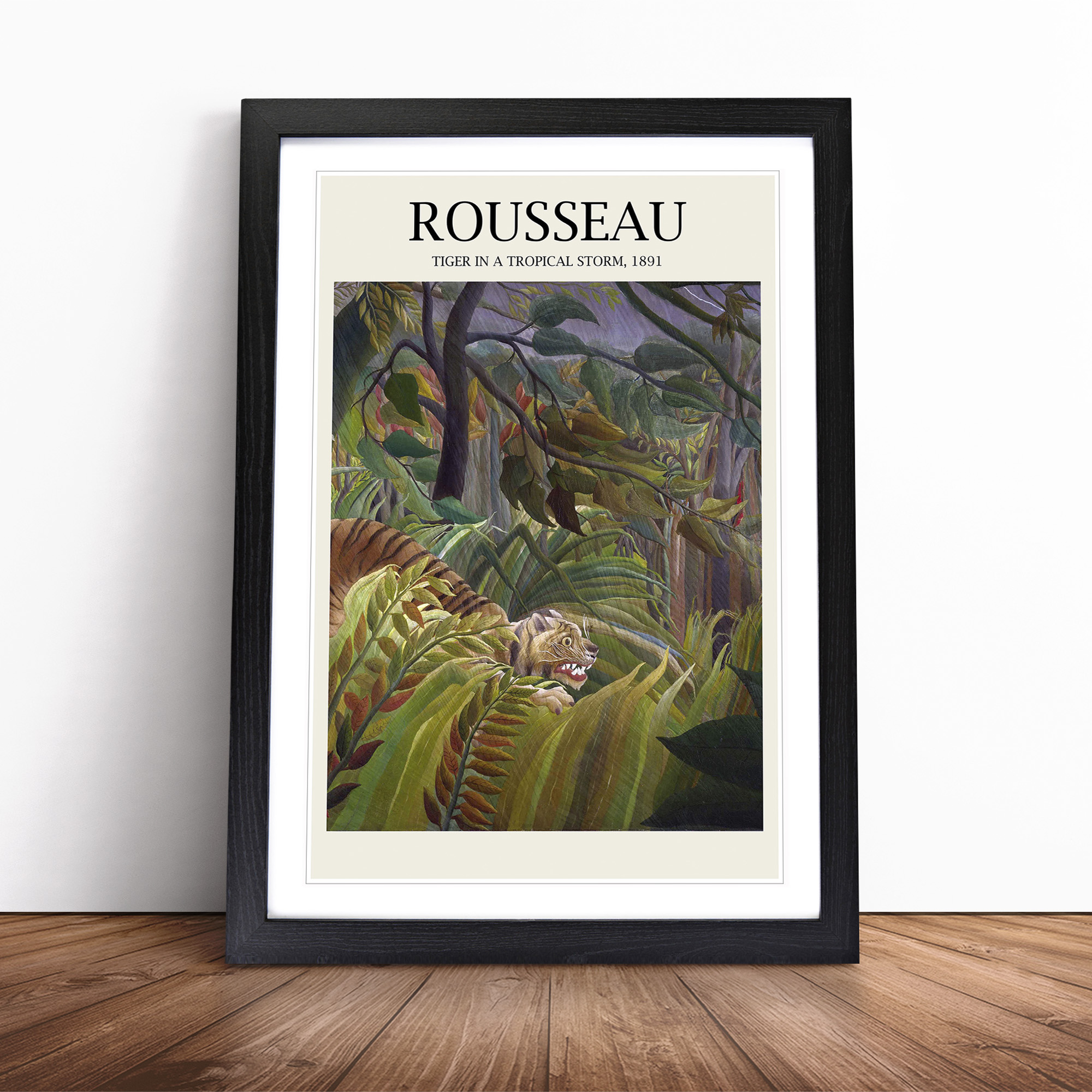 Surprise By Henri Rousseau Wall Art Print Framed Canvas Picture Poster ...