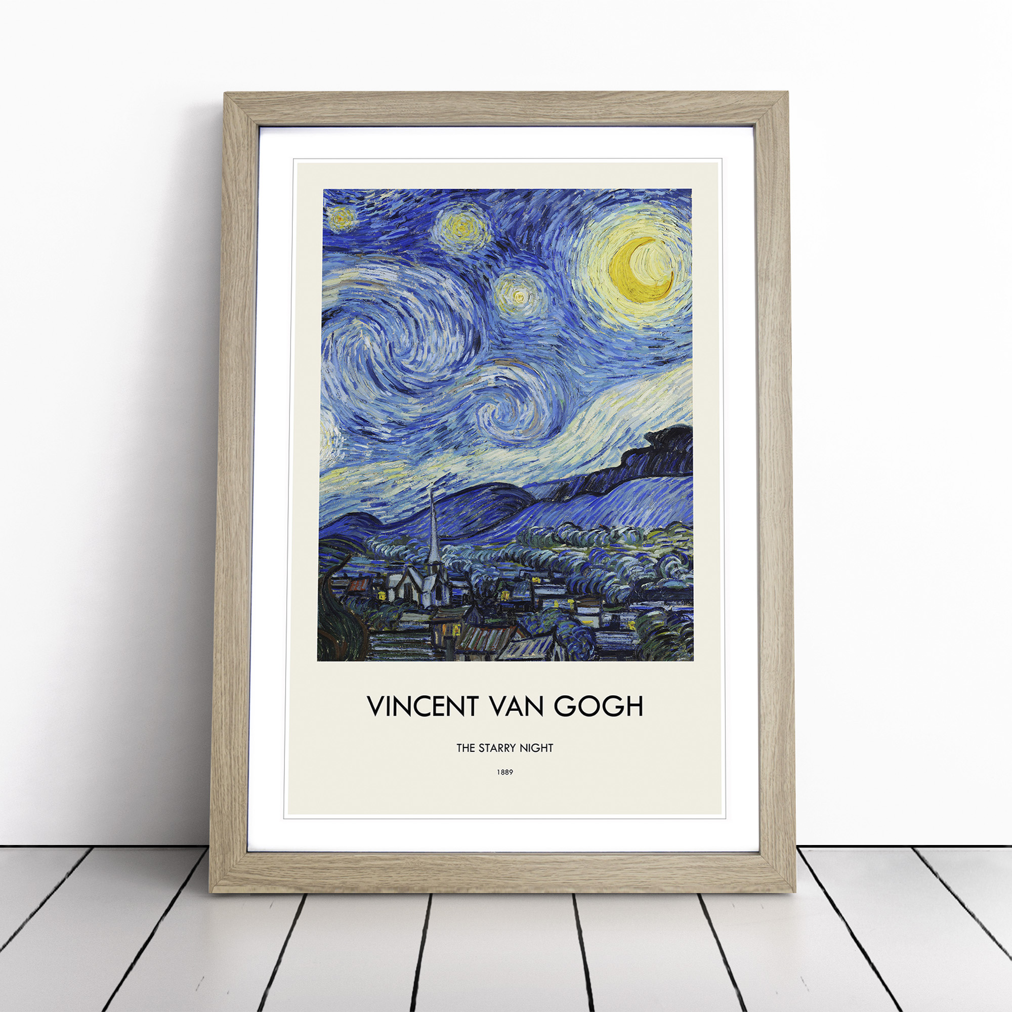 The Starry Night By Vincent Van Gogh Wall Art Print Framed Canvas Picture  Poster | eBay