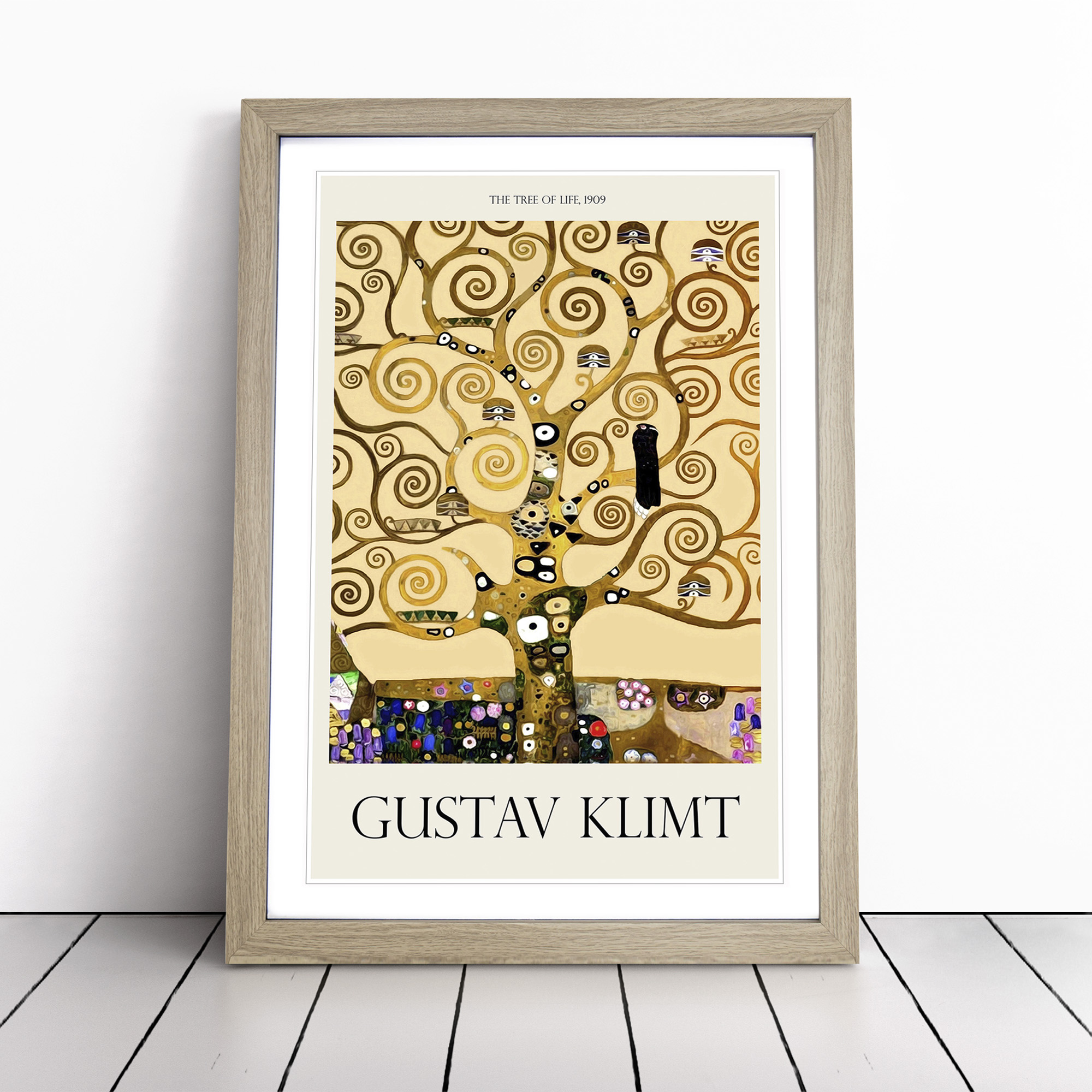 The Tree Of Life By Gustav Klimt Framed Wall Art Print Home Decor Ready ...