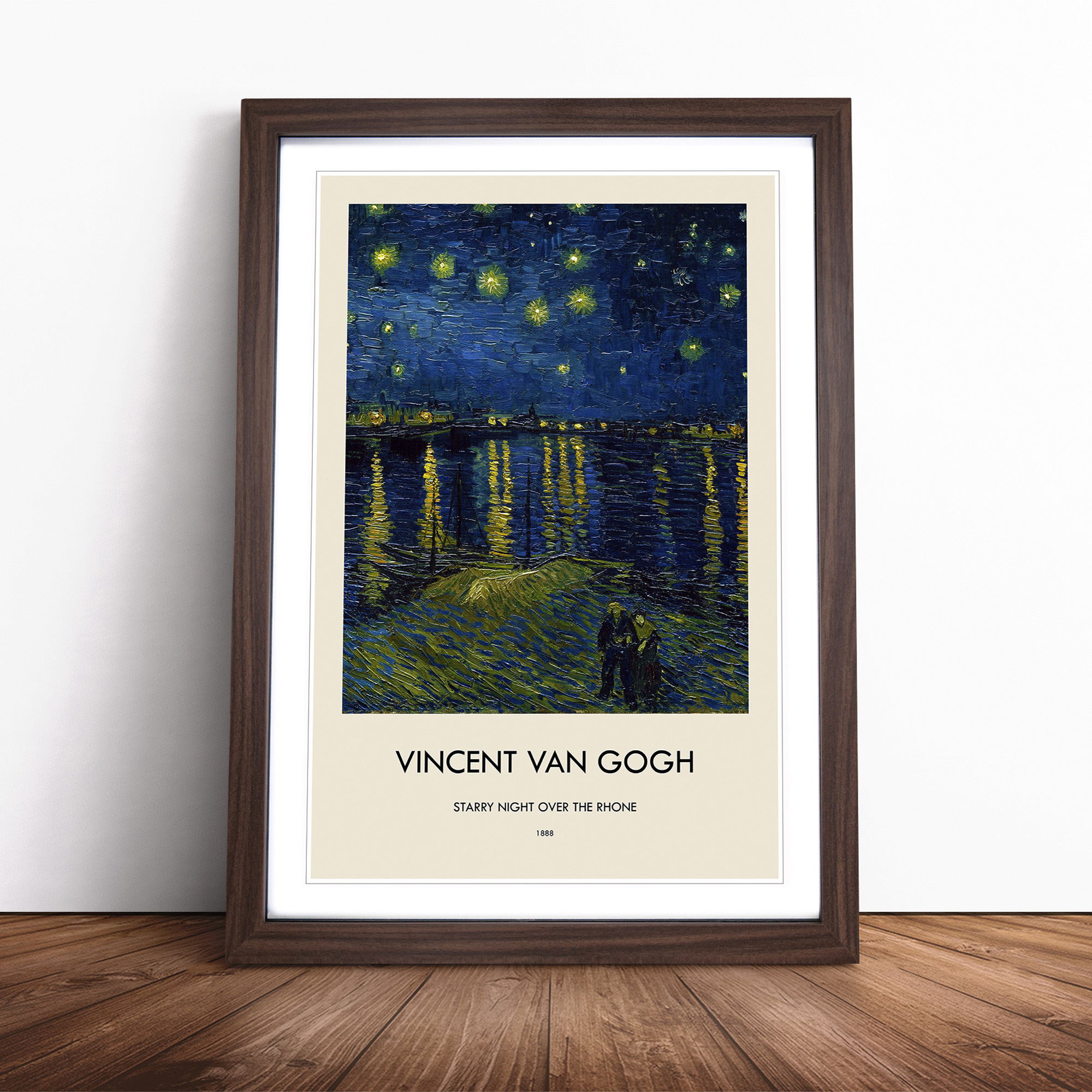 Starry Night Over The Rhone Vol.1 By Vincent Van Gogh Framed Wall Art ...