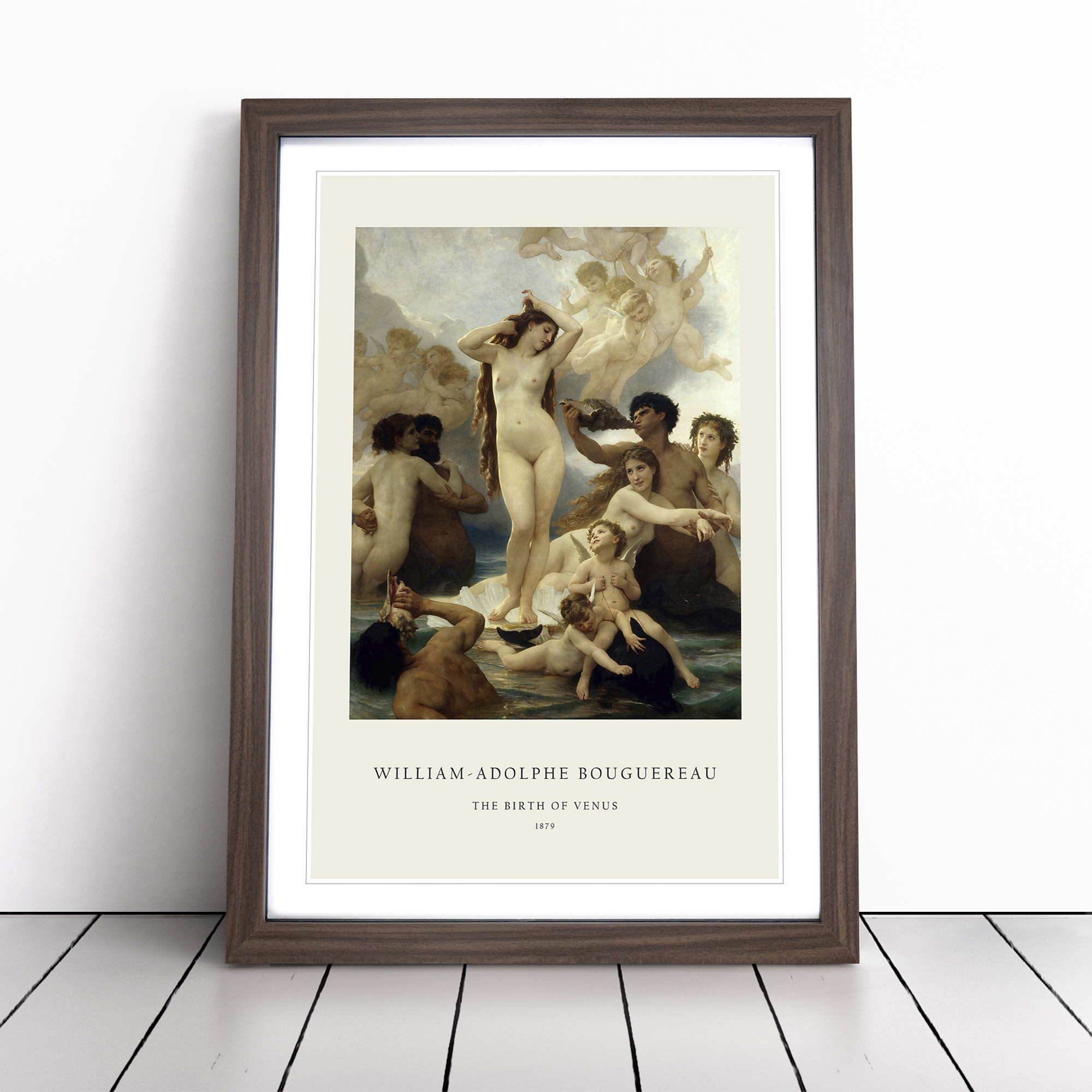 Die Geburt der Venus William-Adolphe Bouguereau Ausstellung gerahmter Wandkunstdruck - Bild 8 von 9