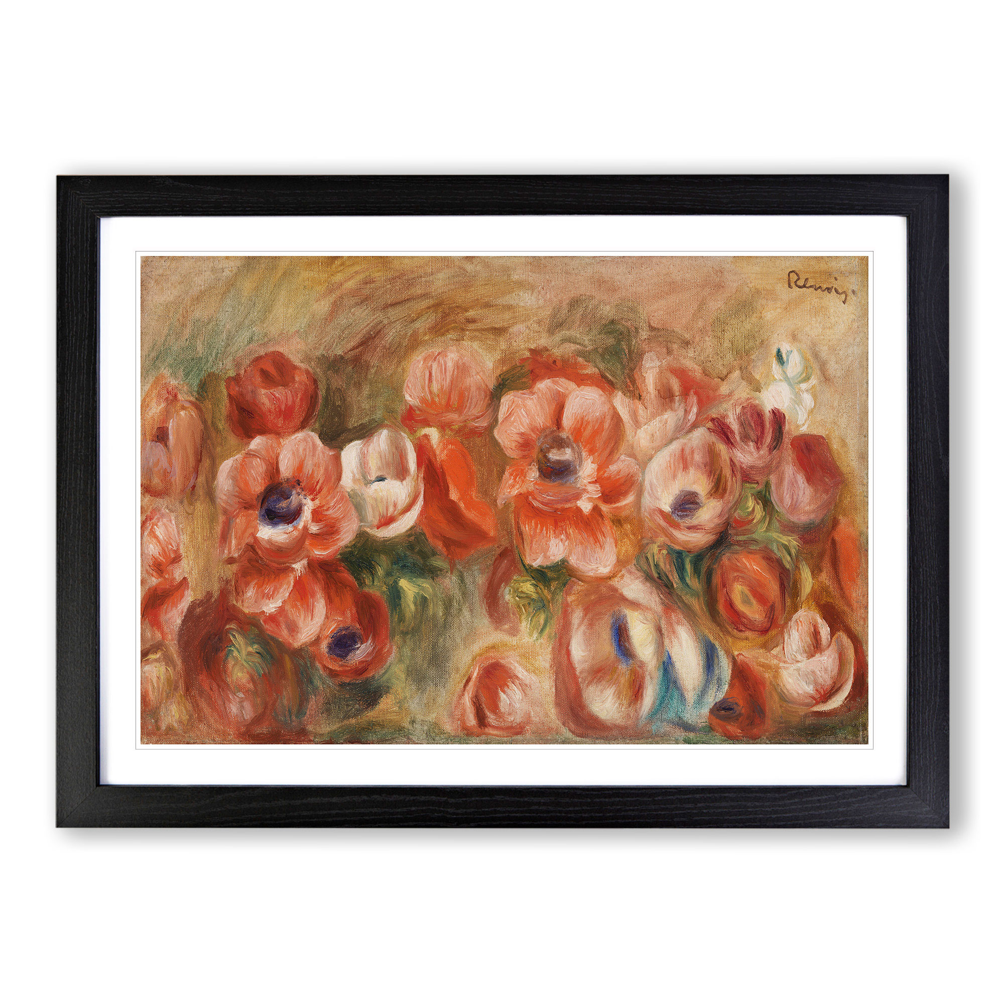 Anemones By Pierre-Auguste Renoir Wall Art Print Framed Canvas Picture Poster - Picture 6 of 9