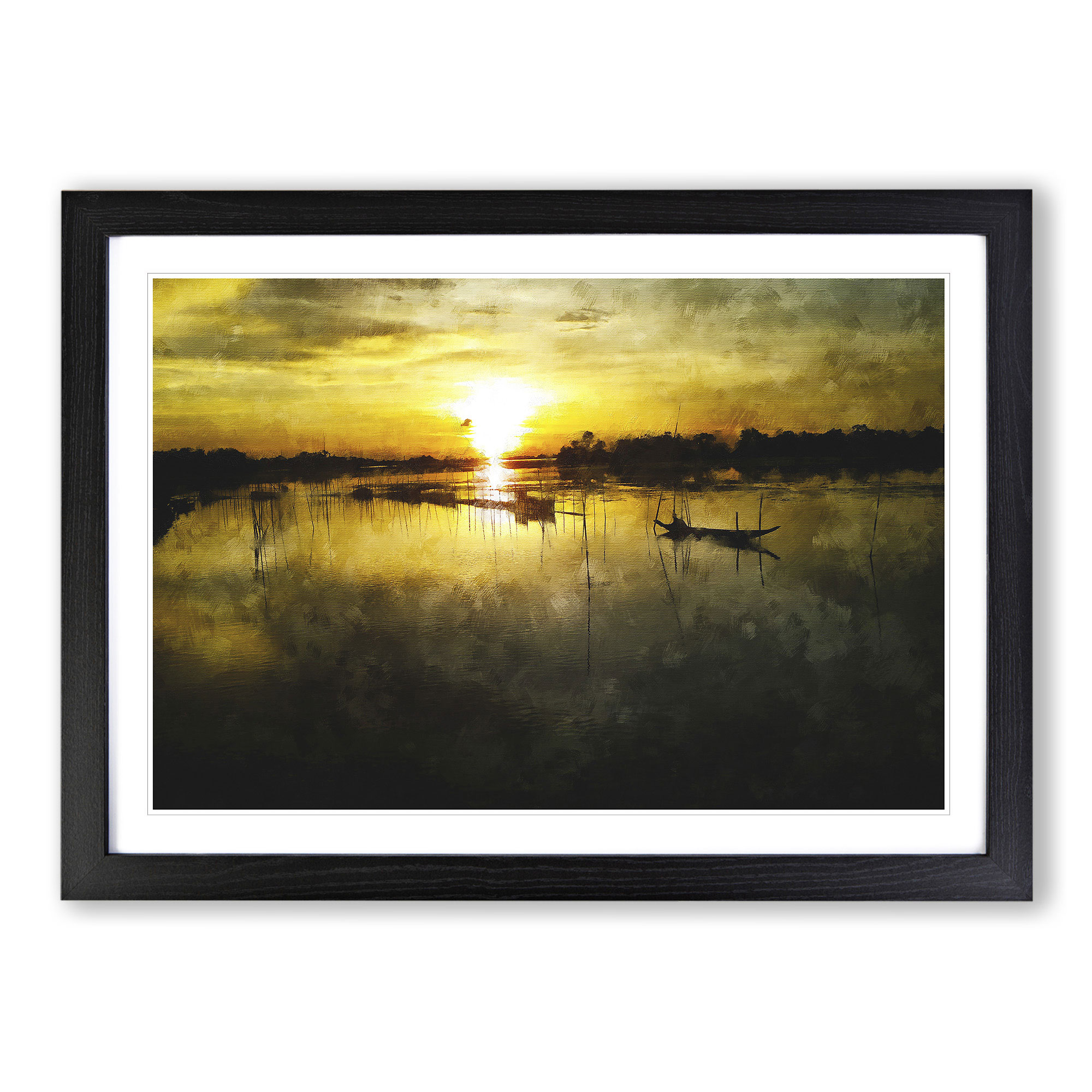 Fishing Boats In Bangladesh Wall Art Print Framed Canvas Picture Poster Decor - Picture 6 of 9