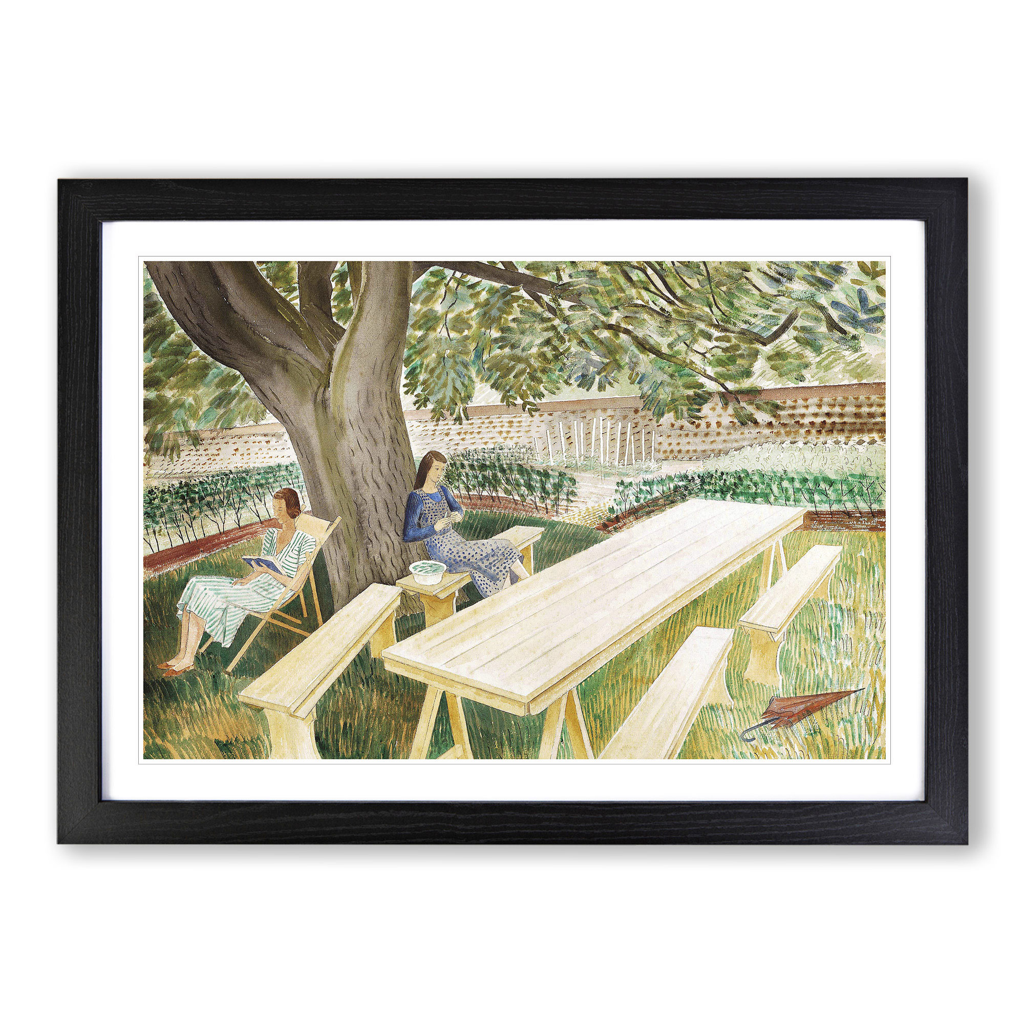 Resting By Eric Ravilious Wall Art Print Framed Canvas Picture Poster Decor - Picture 6 of 9