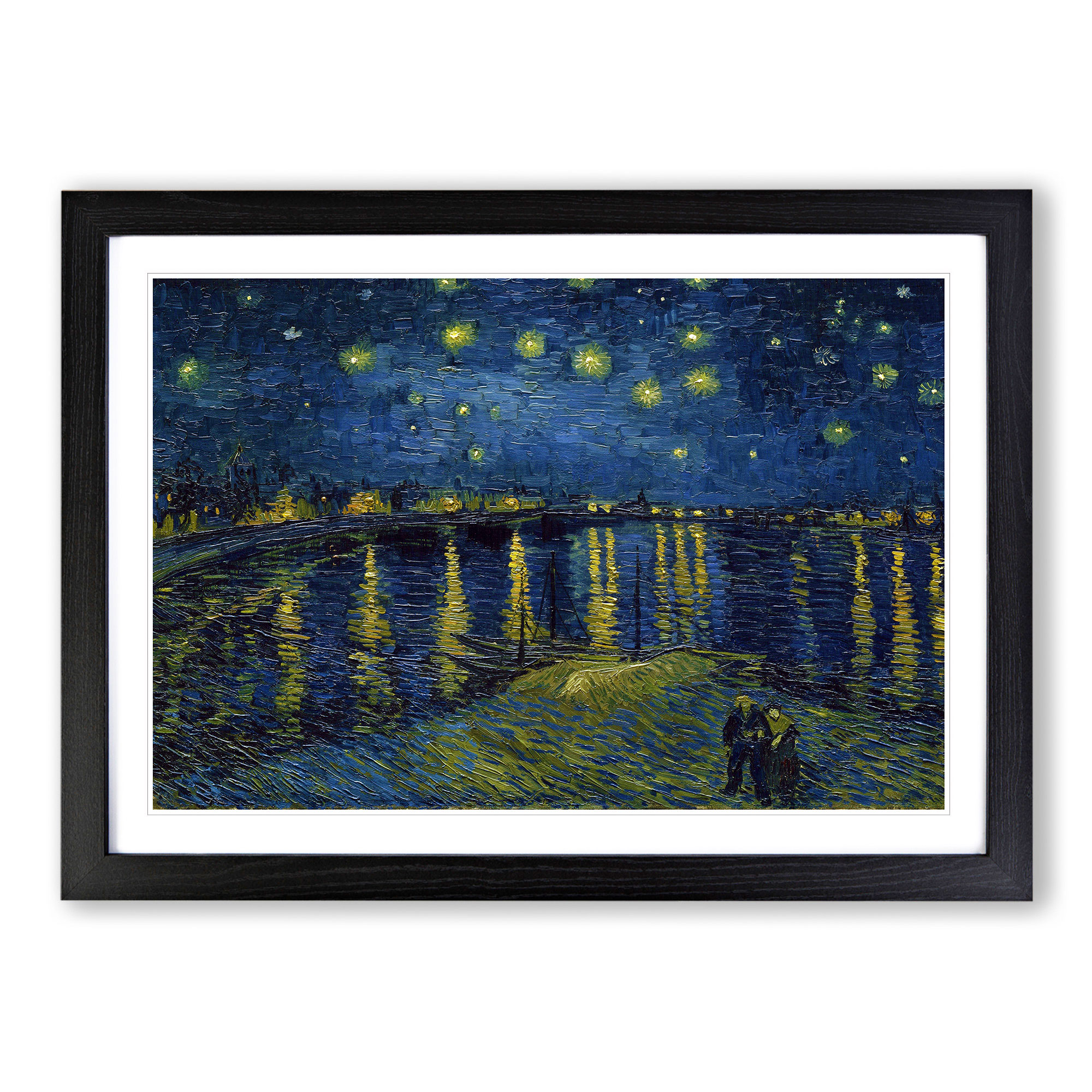 Starry Night Over the Rhone Vol.1 Vincent van Gogh Framed Wall Art ...