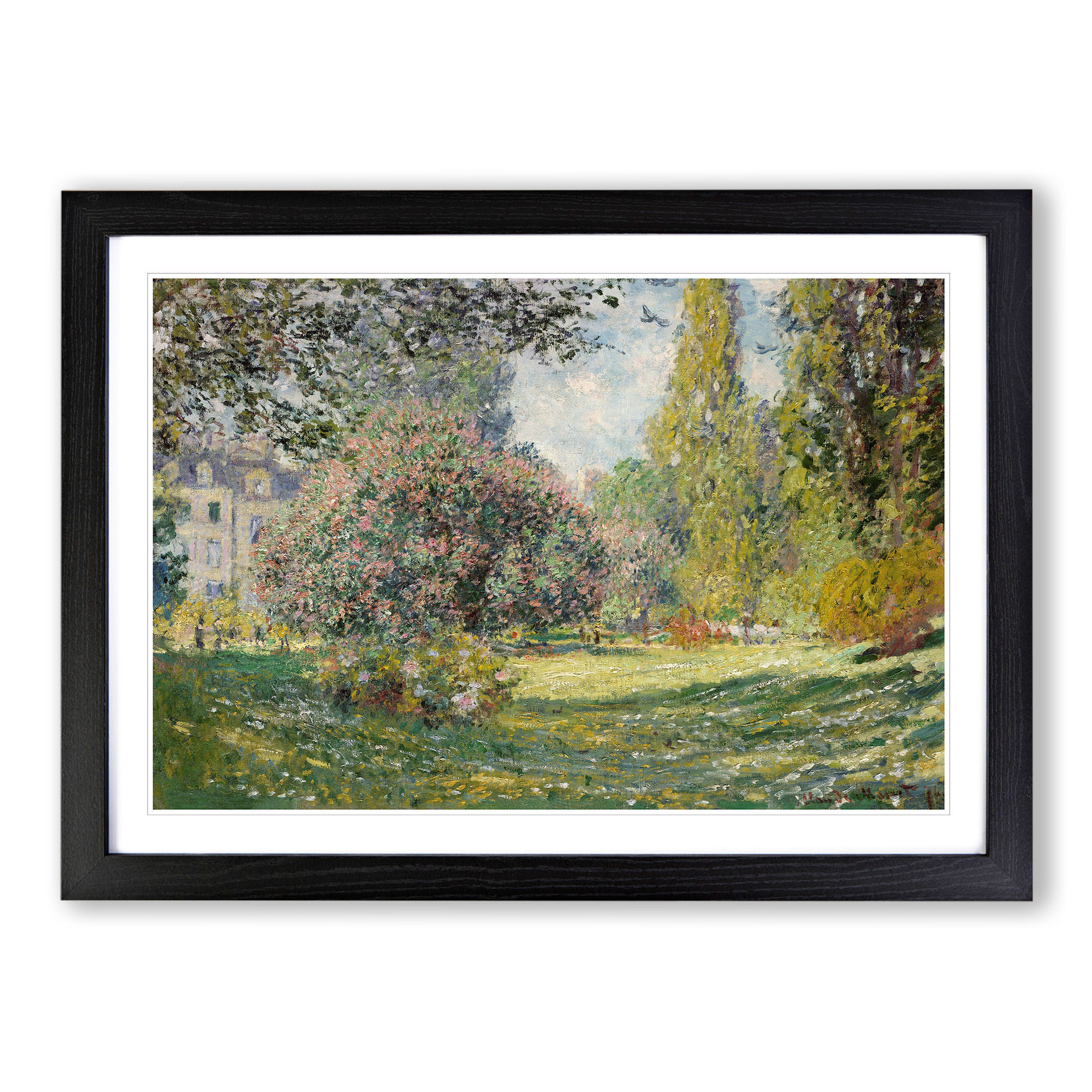 Der Parc Monceau Vol.2 von Monet gerahmte Leinwand Wandkunst Poster Druck Bild - Bild 6 von 9