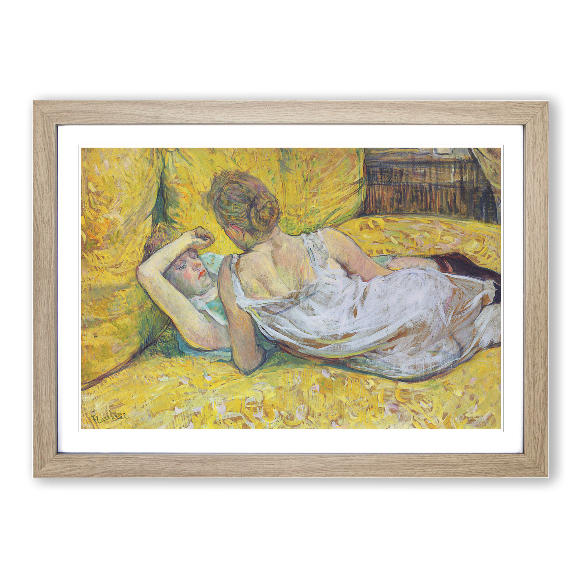 Abandonment By Henri De Toulouse-Lautrec Wall Art Print Framed Picture Poster - Picture 7 of 9