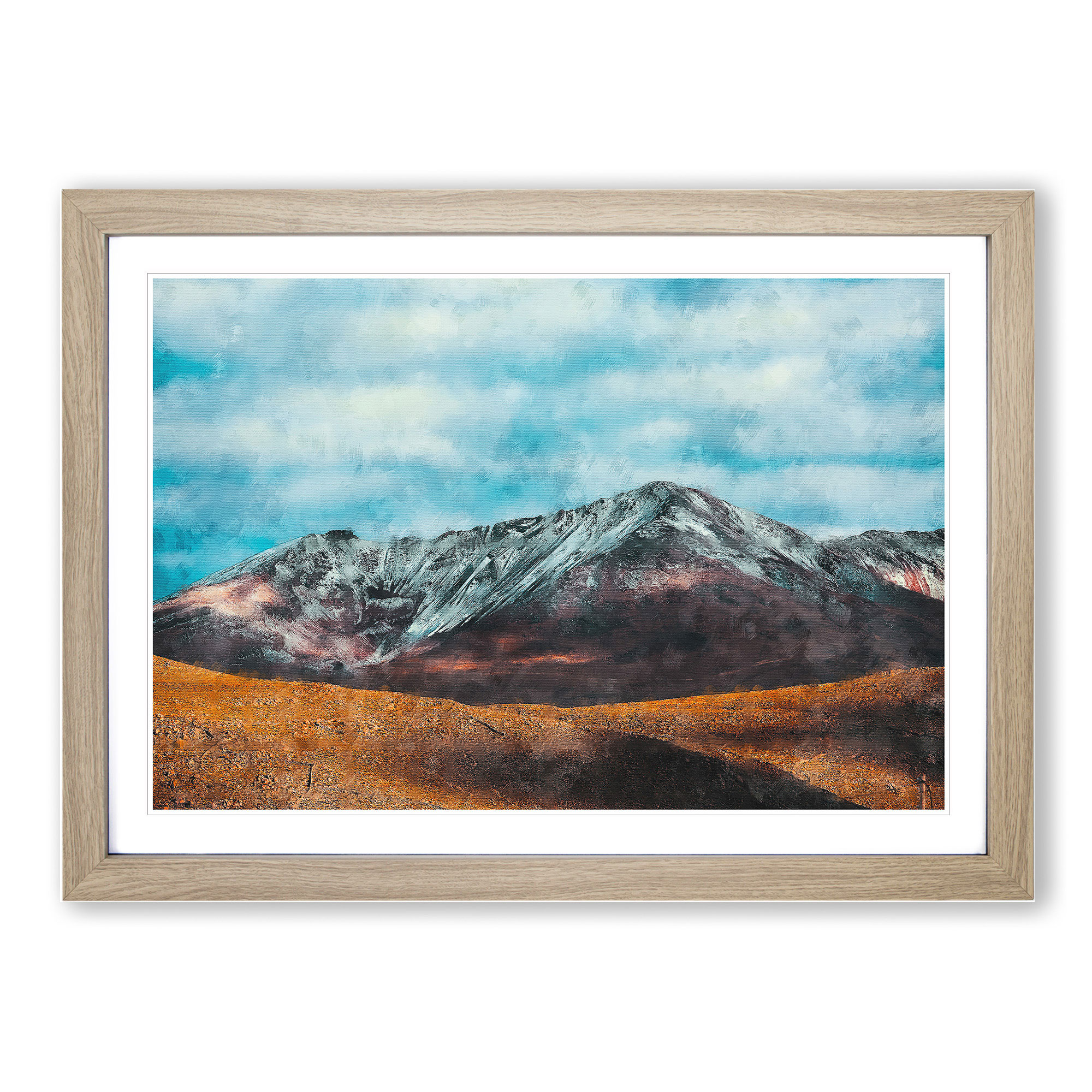 Chacaltaya Berg in Bolivien gerahmte Leinwand Wandkunst Poster Druck Bild - Bild 7 von 9