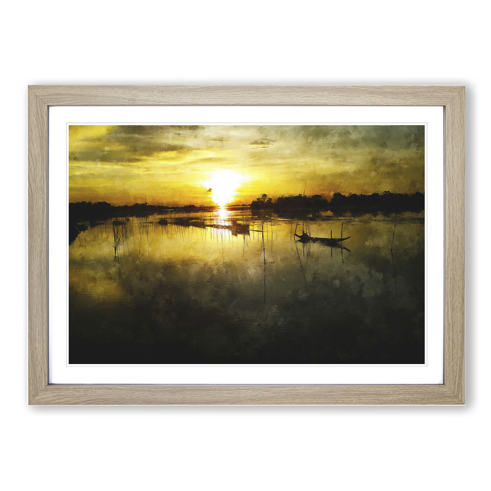 Fishing Boats In Bangladesh Wall Art Print Framed Canvas Picture Poster Decor - Picture 7 of 9