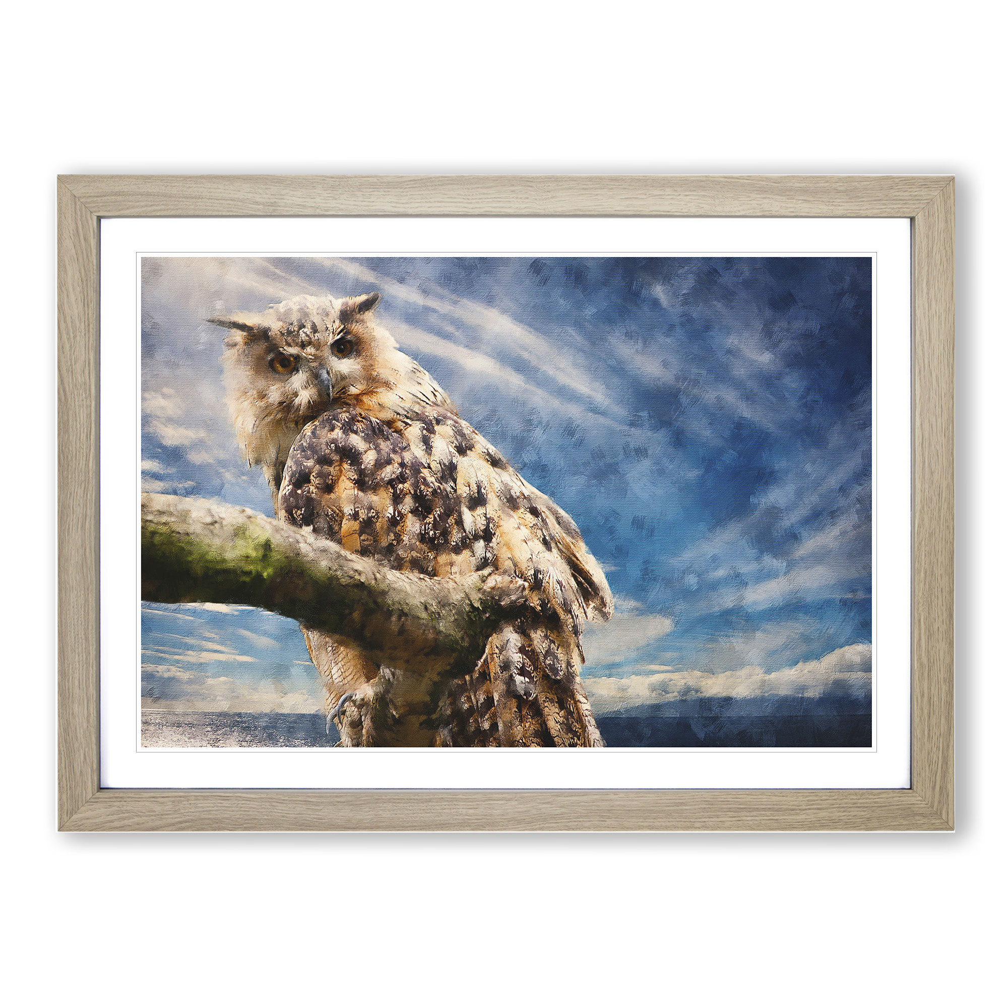 Great Horned Owl Vol.1 Wall Art Print Framed Canvas Picture Poster ...