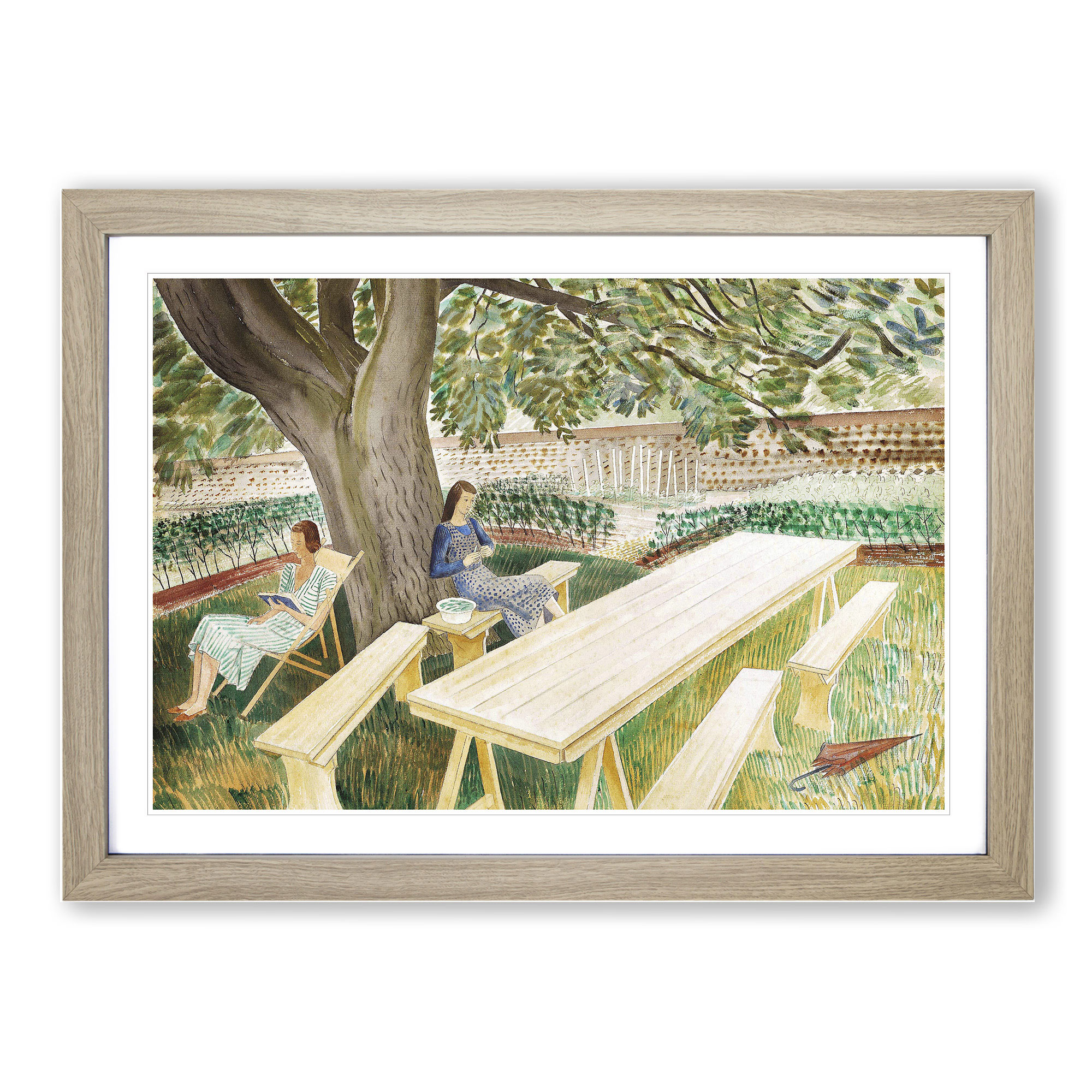 Resting By Eric Ravilious Wall Art Print Framed Canvas Picture Poster Decor - Picture 7 of 9
