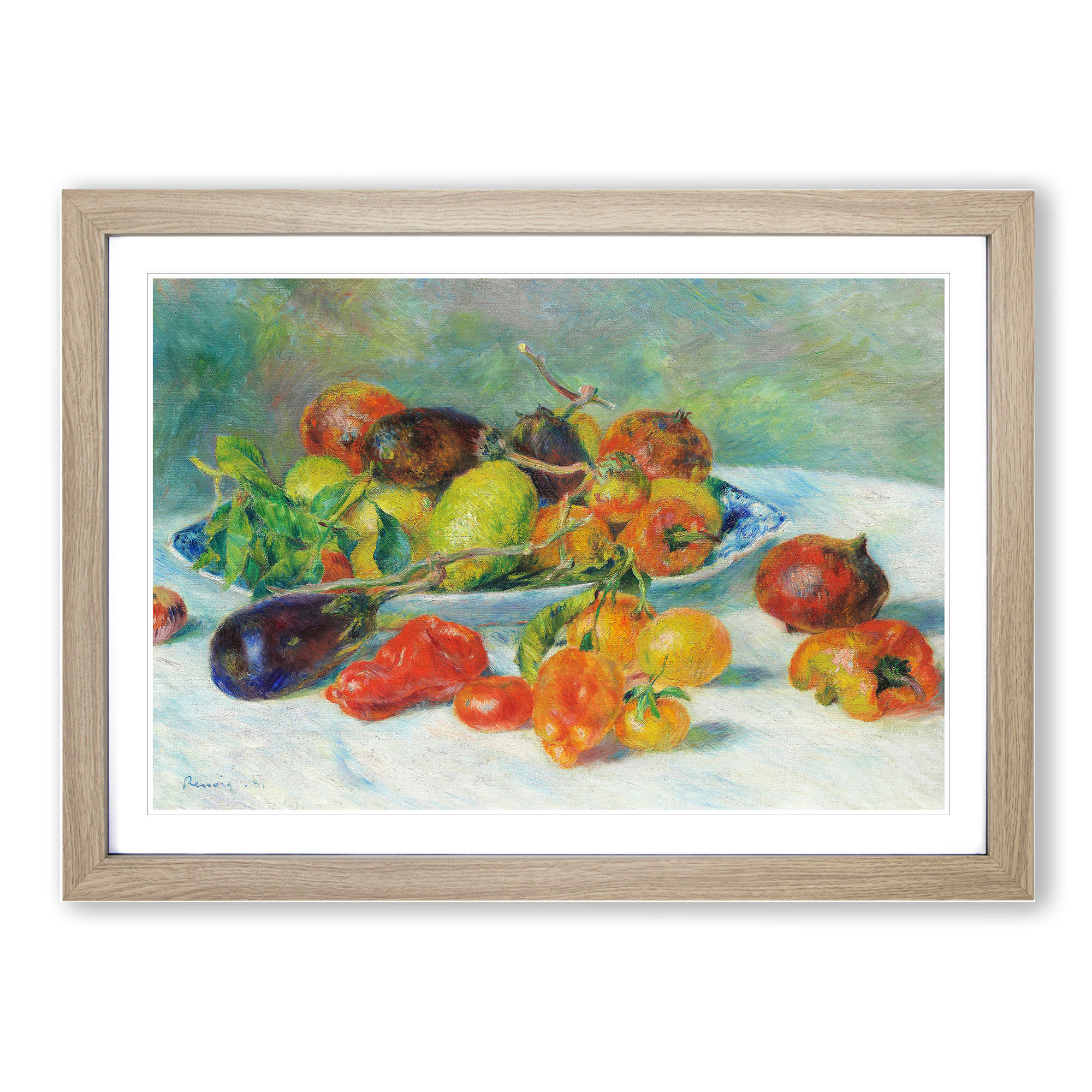 Still Life With Fruits Vol.4 By Pierre-Auguste Renoir Wall Art Print Framed - Picture 7 of 9