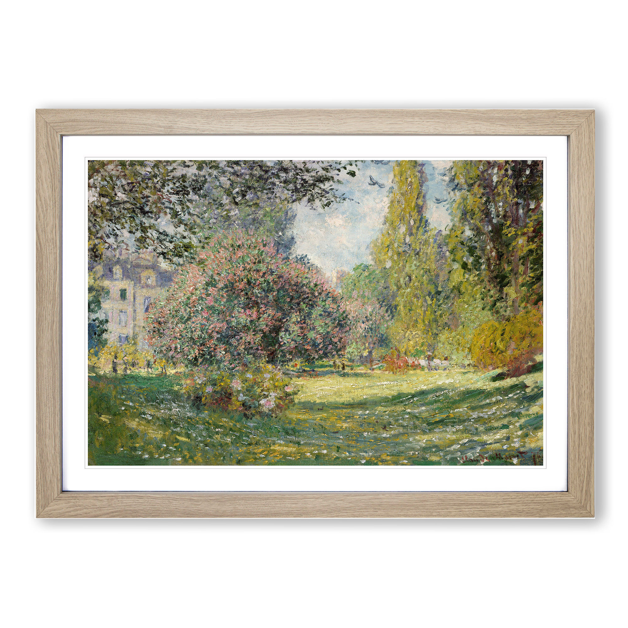 Der Parc Monceau Vol.2 von Monet gerahmte Leinwand Wandkunst Poster Druck Bild - Bild 7 von 9