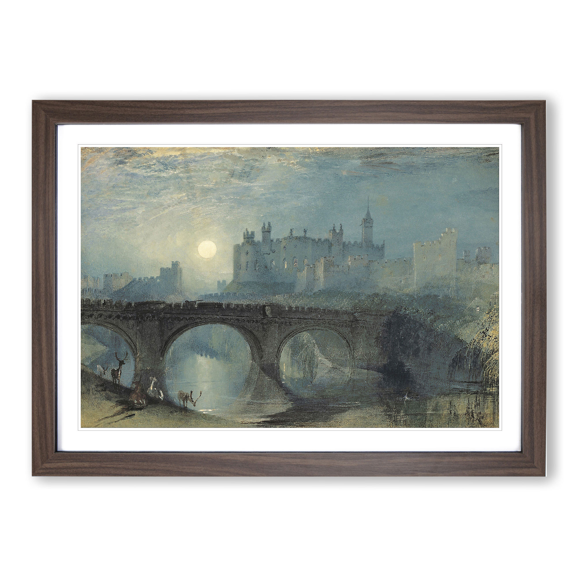 Alnwick Castle By Joseph Mallord William Turner Framed Wall Art Print ...