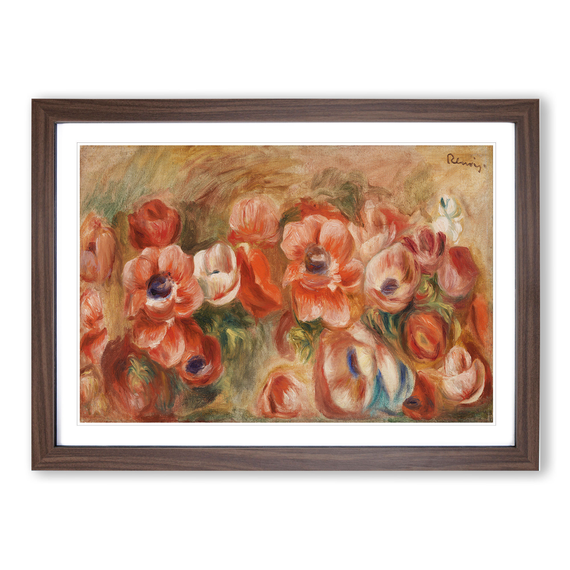 Anemones By Pierre-Auguste Renoir Wall Art Print Framed Canvas Picture Poster - Picture 8 of 9
