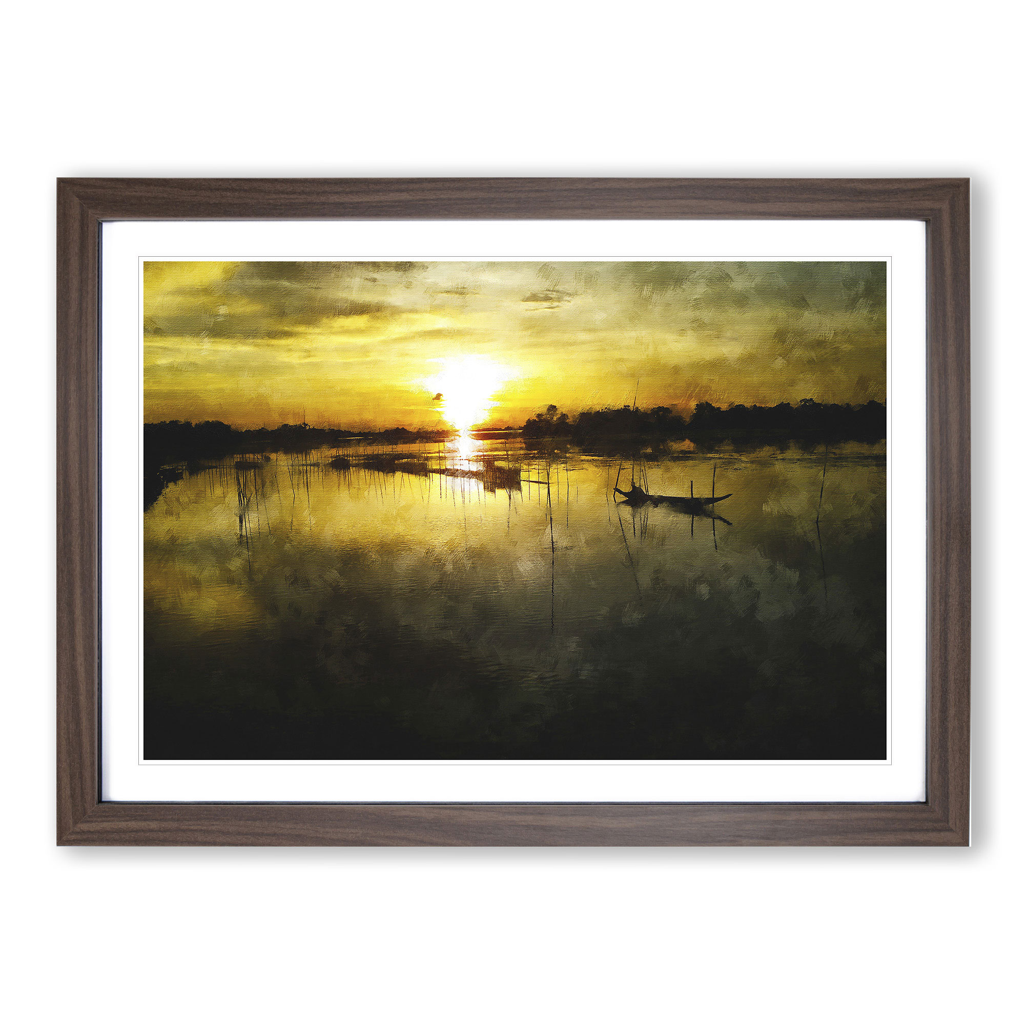 Fishing Boats In Bangladesh Wall Art Print Framed Canvas Picture Poster Decor - Picture 8 of 9