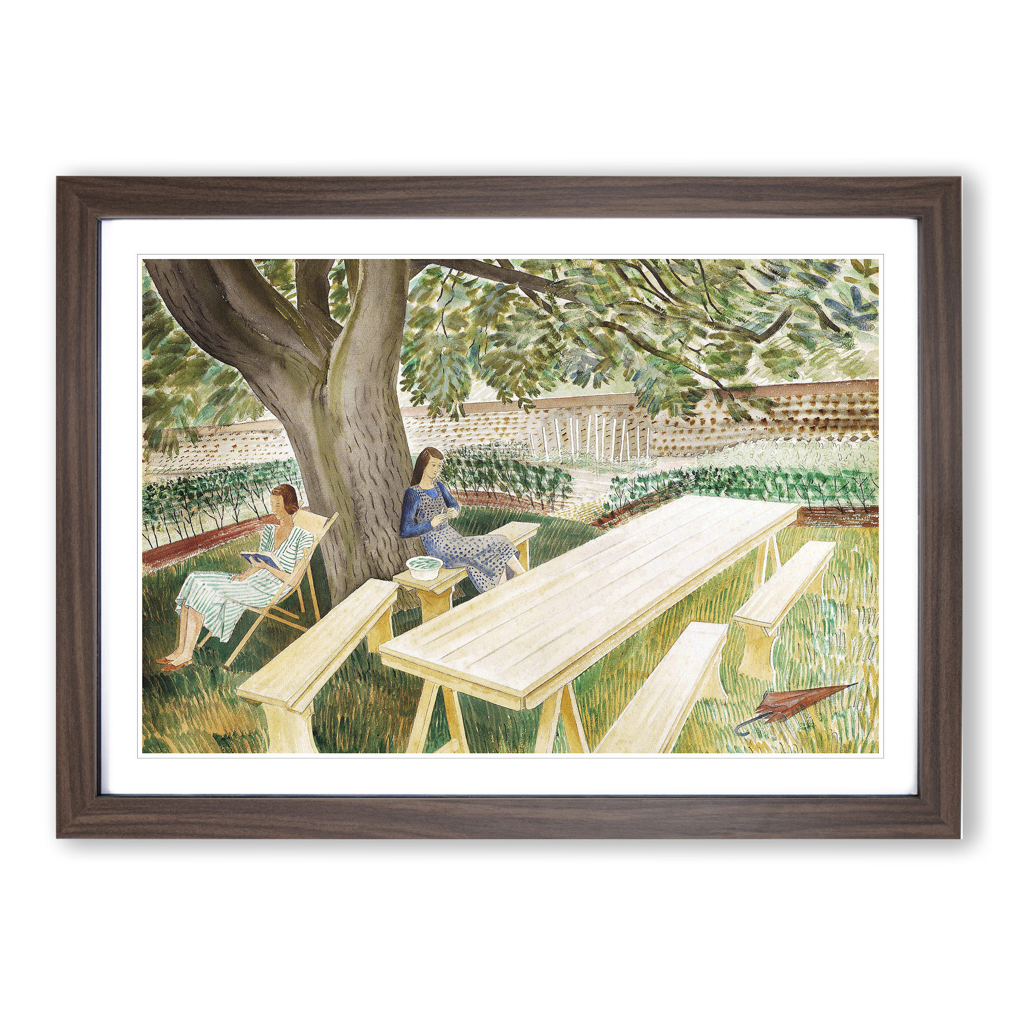 Resting By Eric Ravilious Wall Art Print Framed Canvas Picture Poster Decor - Picture 8 of 9