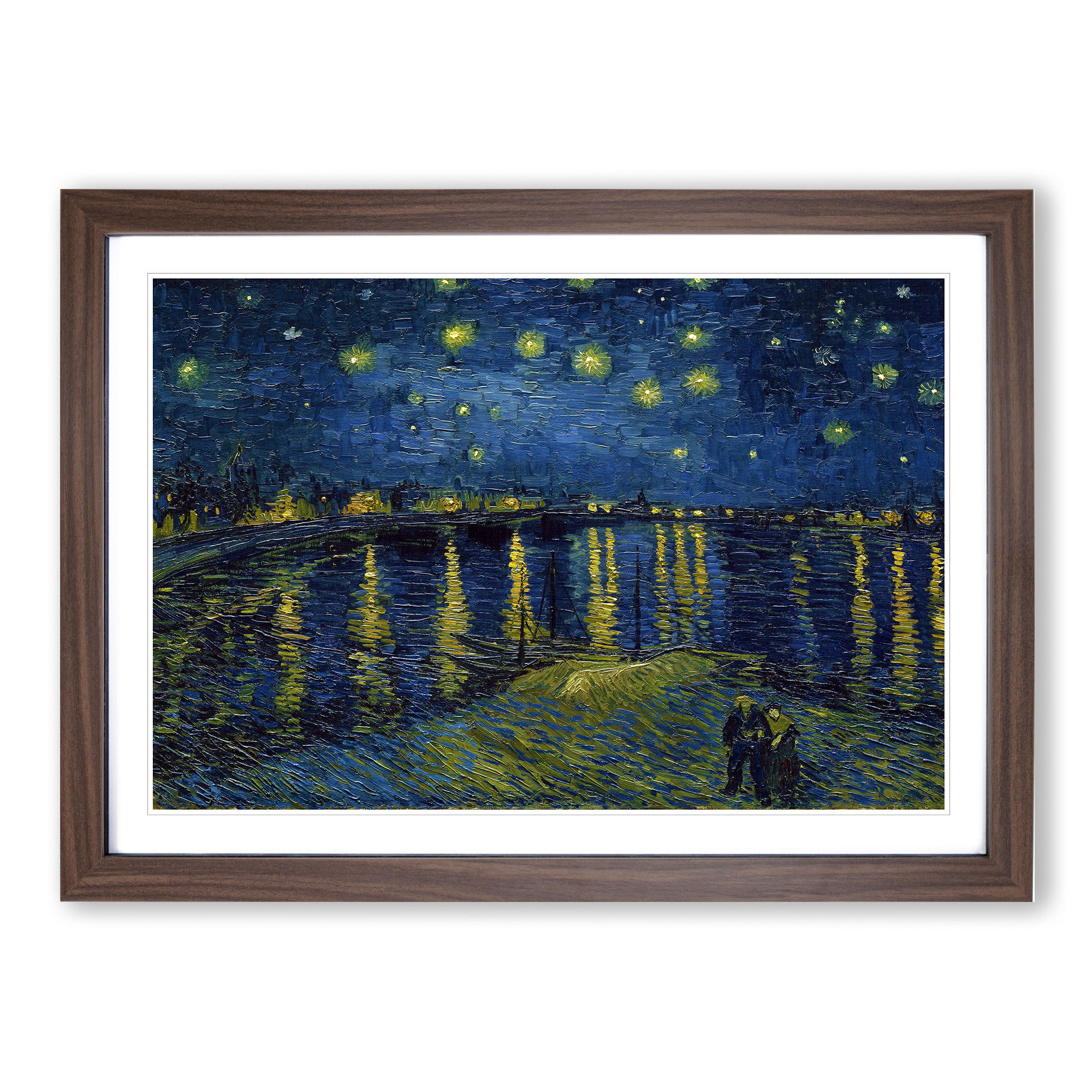 Starry Night Over the Rhone Vol.1 Vincent van Gogh Framed Wall Art ...