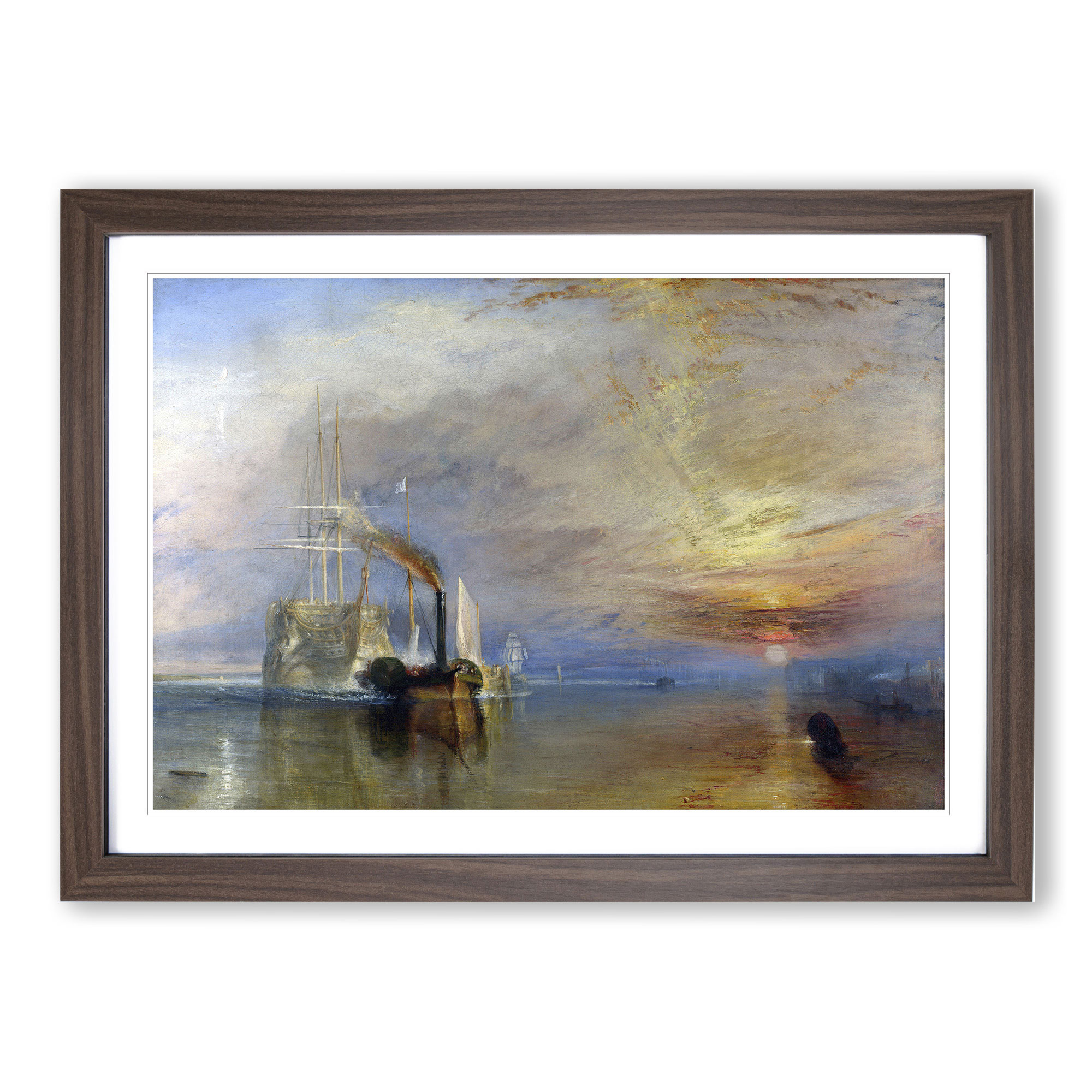 The Fighting Temeraire By Joseph Mallord William Turner Wall Art Print   The Fighting Temeraire Byx Joseph Mallord William Turner 