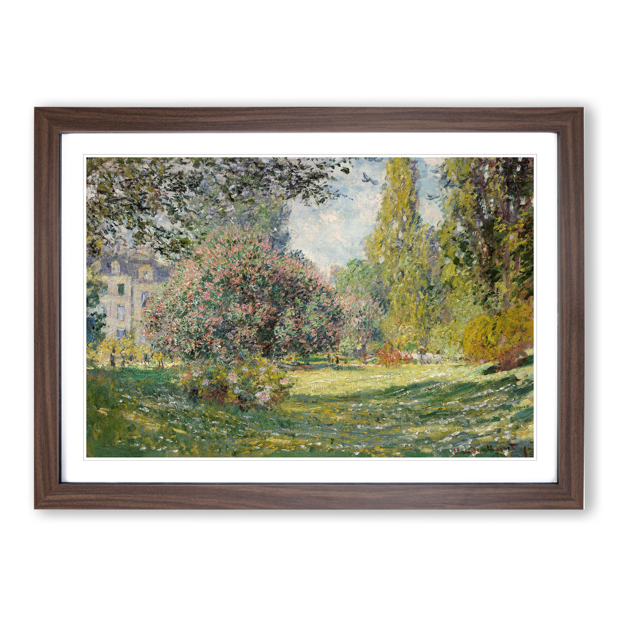 Der Parc Monceau Vol.2 von Monet gerahmte Leinwand Wandkunst Poster Druck Bild - Bild 8 von 9
