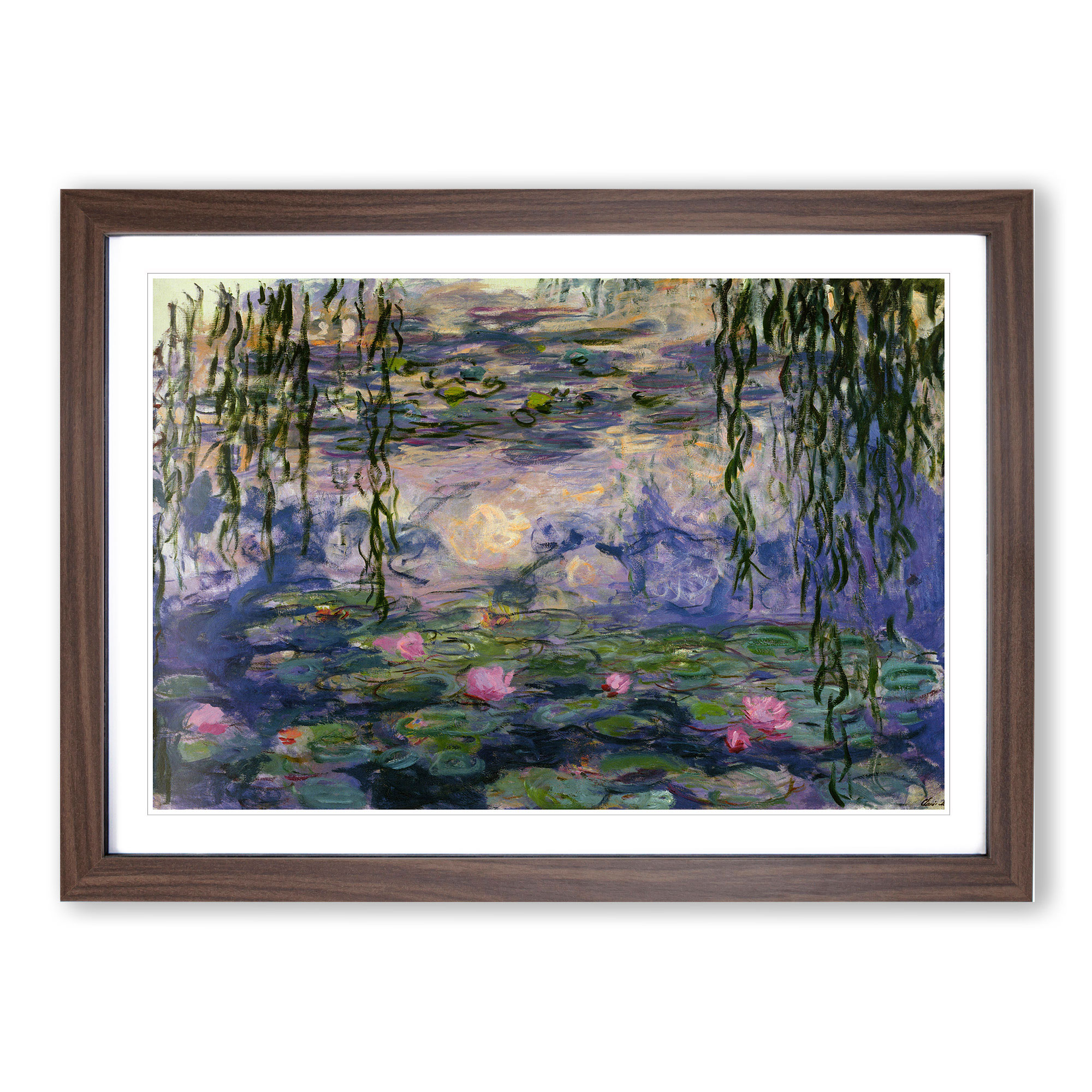 Water Lilies Lily Pond Vol.11 Claude Monet Framed Wall Art Print Home ...