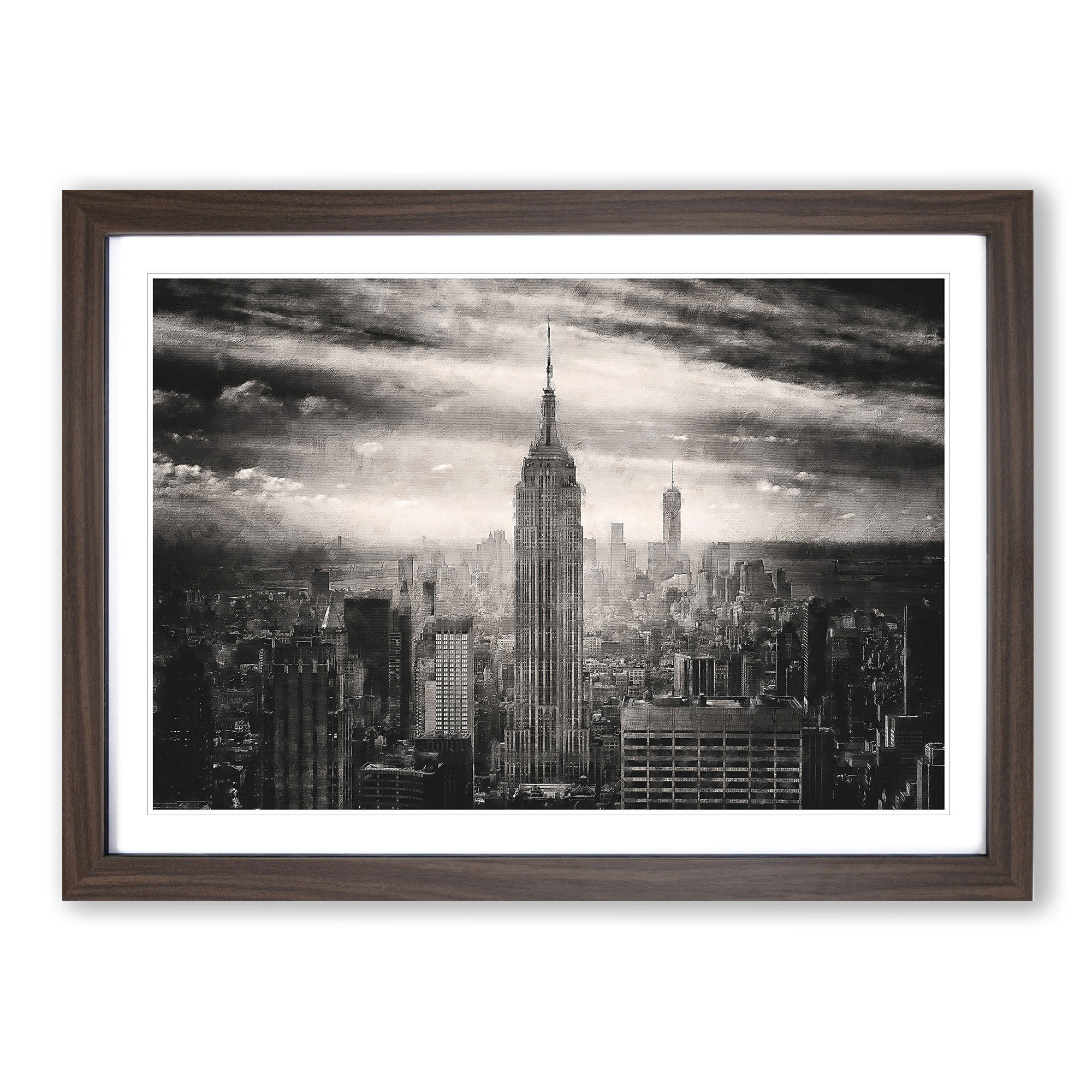 New York Skyline Wall Art Print Framed Canvas Picture Poster Decor ...