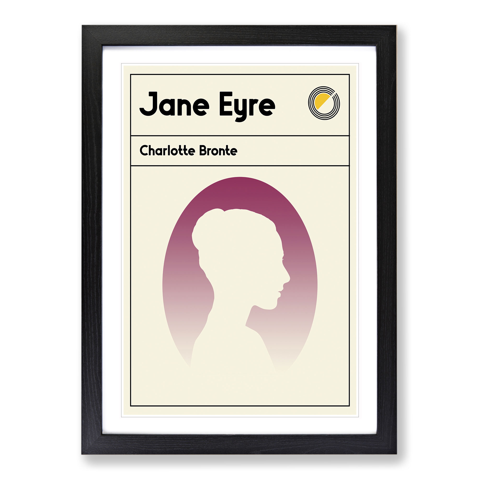 Book Cover Jane Eyre Charlotte Bronte Framed Canvas Wall Art Print Picture - Picture 6 of 9