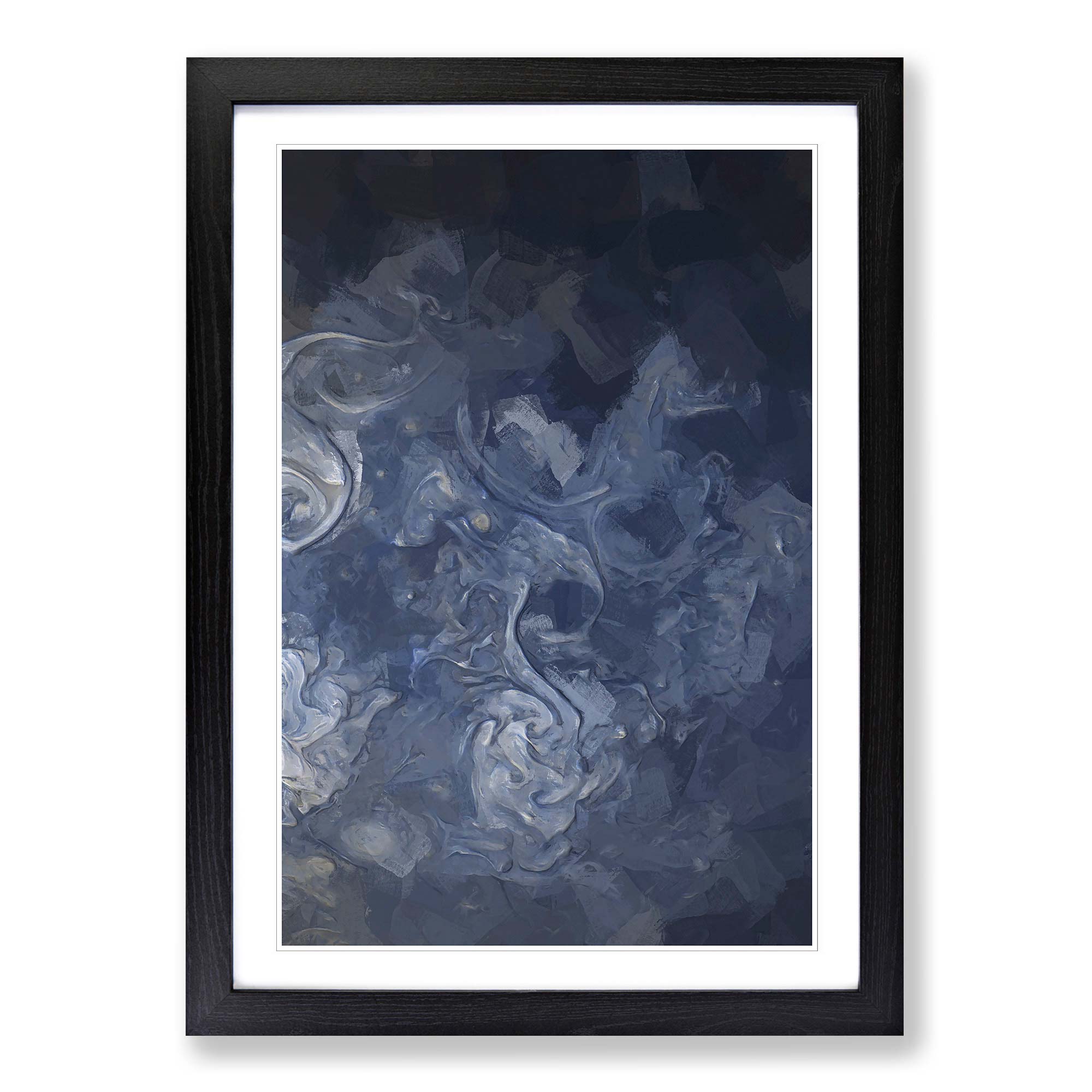 Bridge to Me in Abstract Framed Canvas Wall Art Print Poster Picture, Home Decor