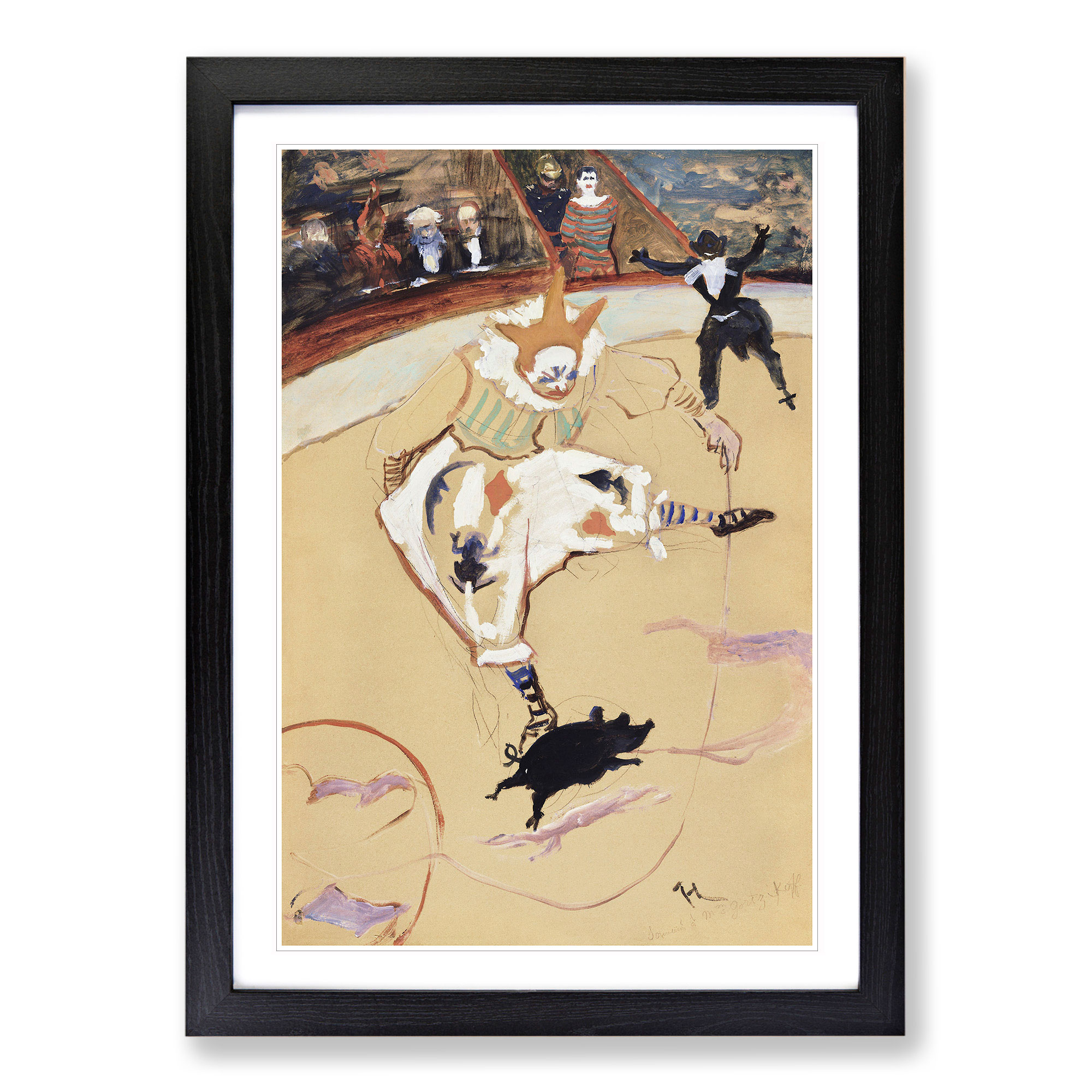 Tableau Clown At The Party - Toile Encadrée 60x90cm - Art Mural Imprimé Qualité Musée